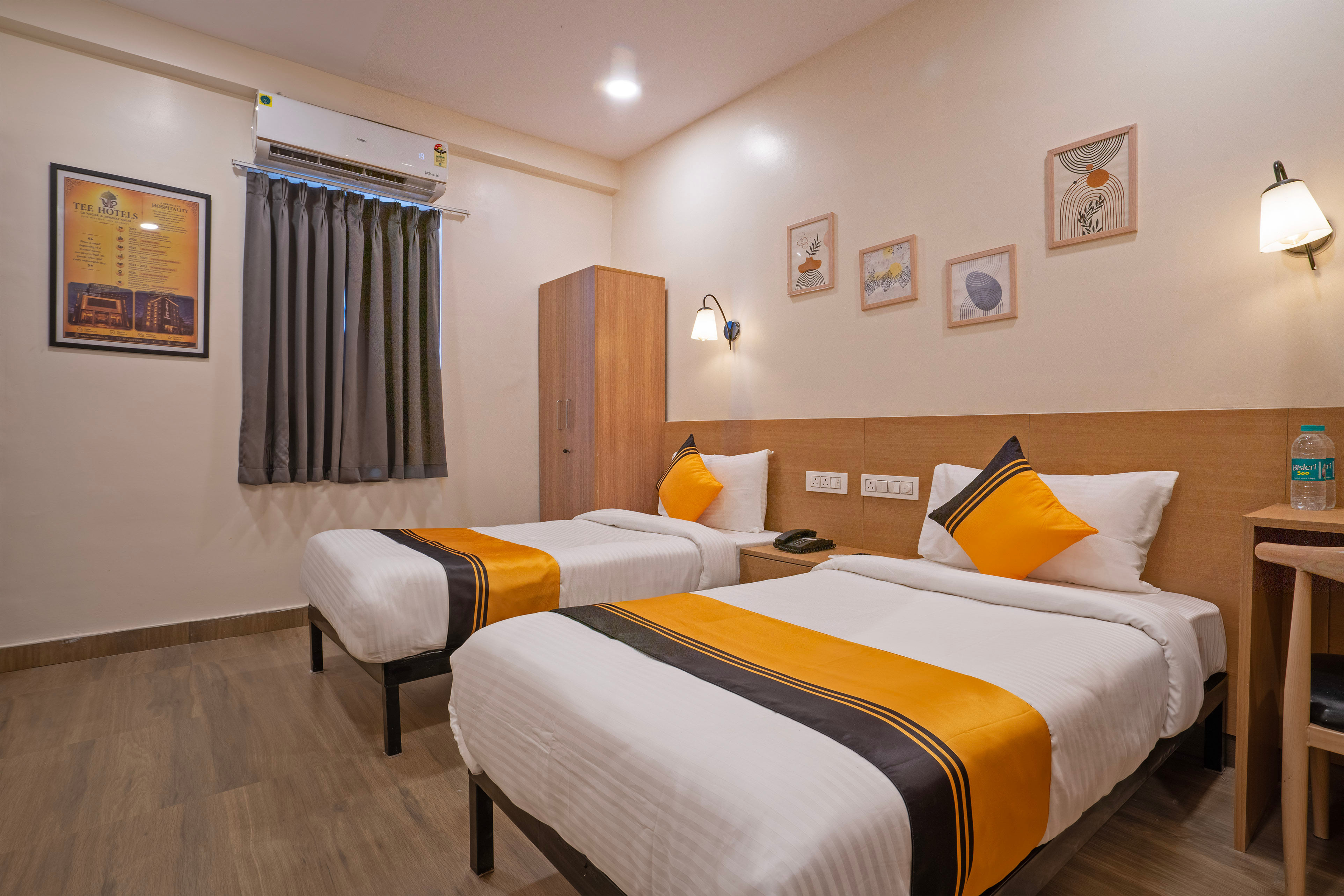 Standard room in Itsy Hotels Tee Inn, Himayat Nagar Near Metro Narayanguda in undefined.
