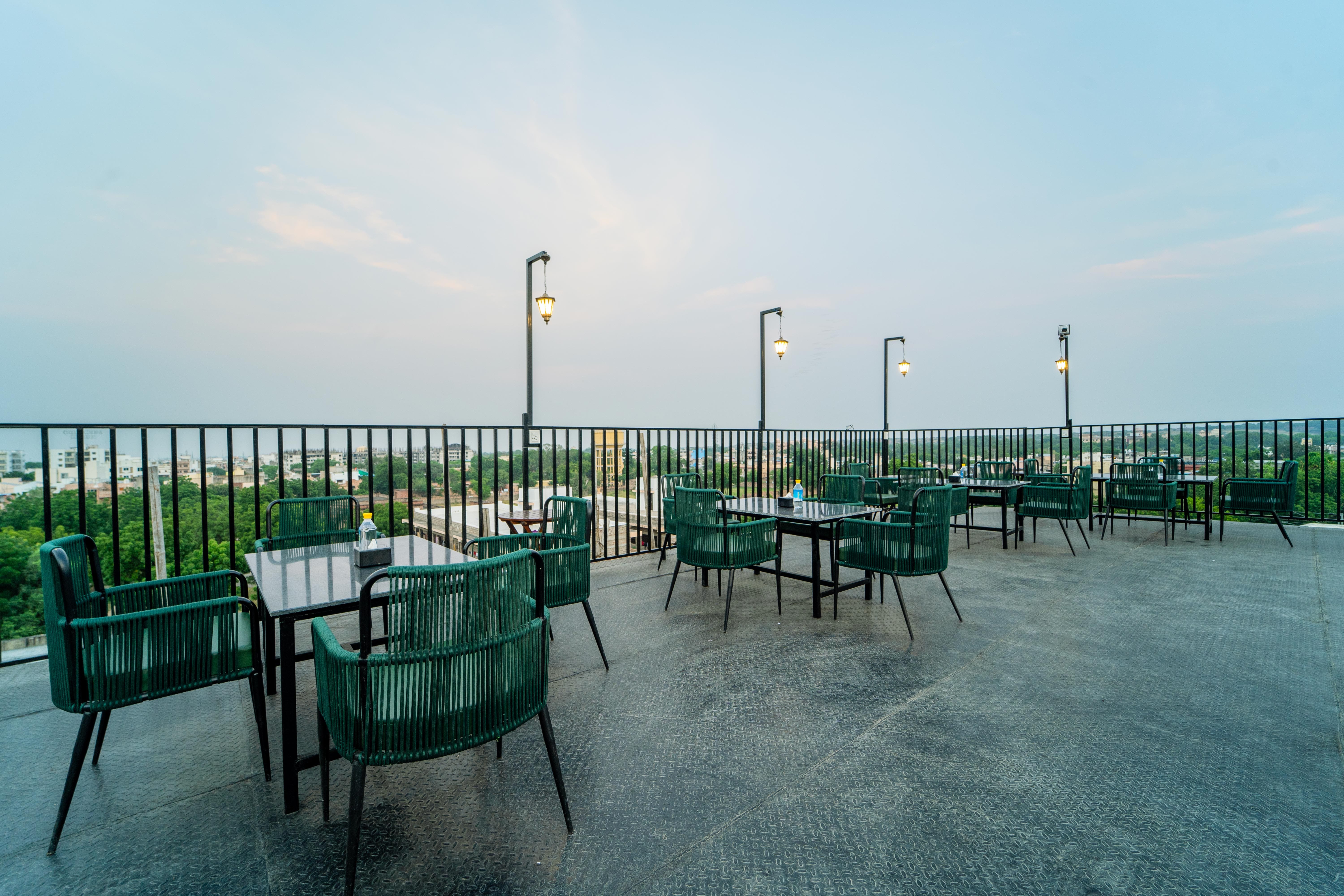 The Roof Top Cafe of Treebo Blu Vvu in undefined. 