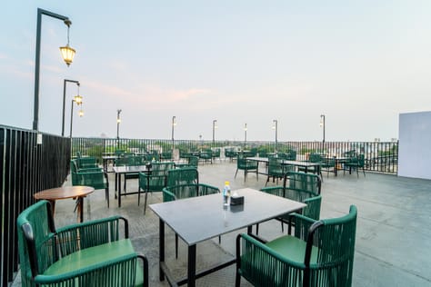 The Roof Top Cafe of Treebo Blu Vvu in Jodhpur. 
