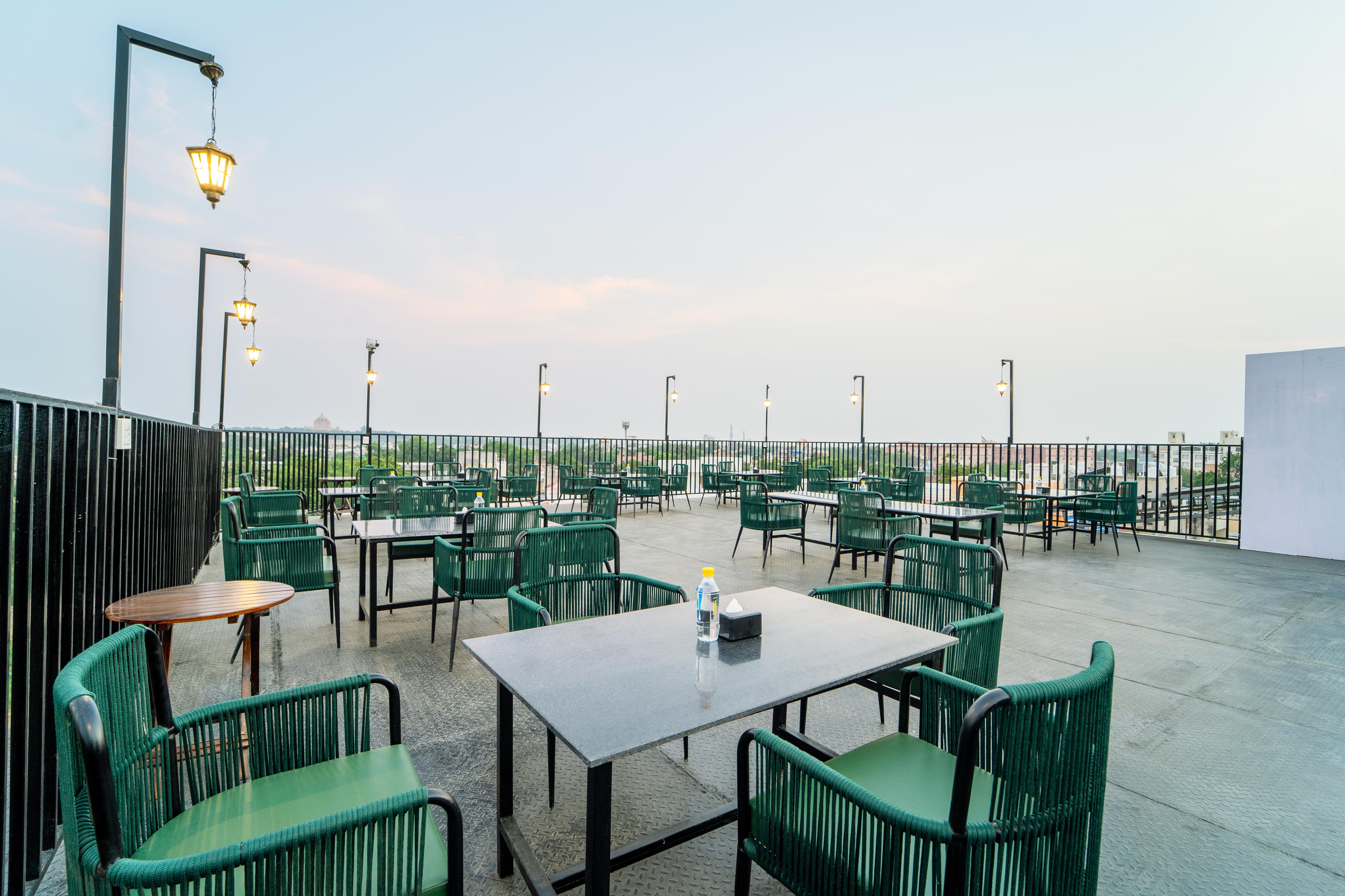 The Roof Top Cafe of Treebo Blu Vvu in undefined. 