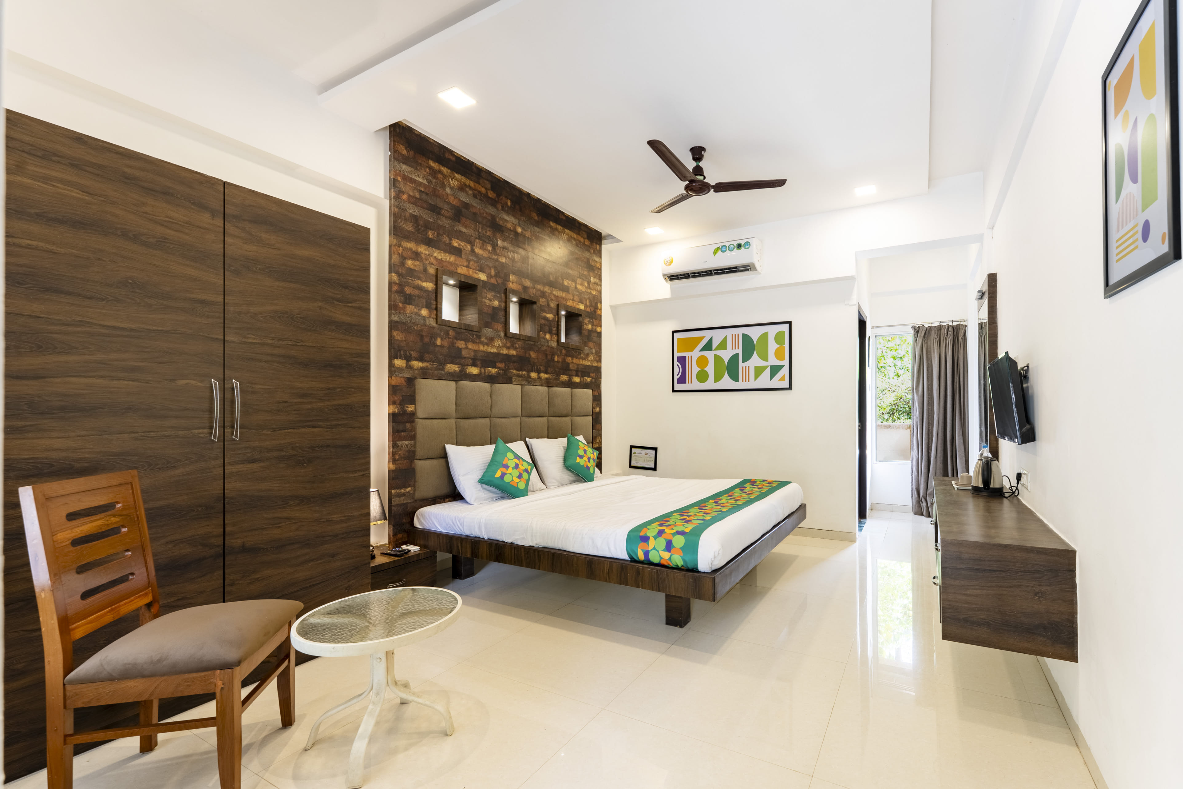 Deluxe room in Treebo Blue Roof seaside with pool in undefined. 