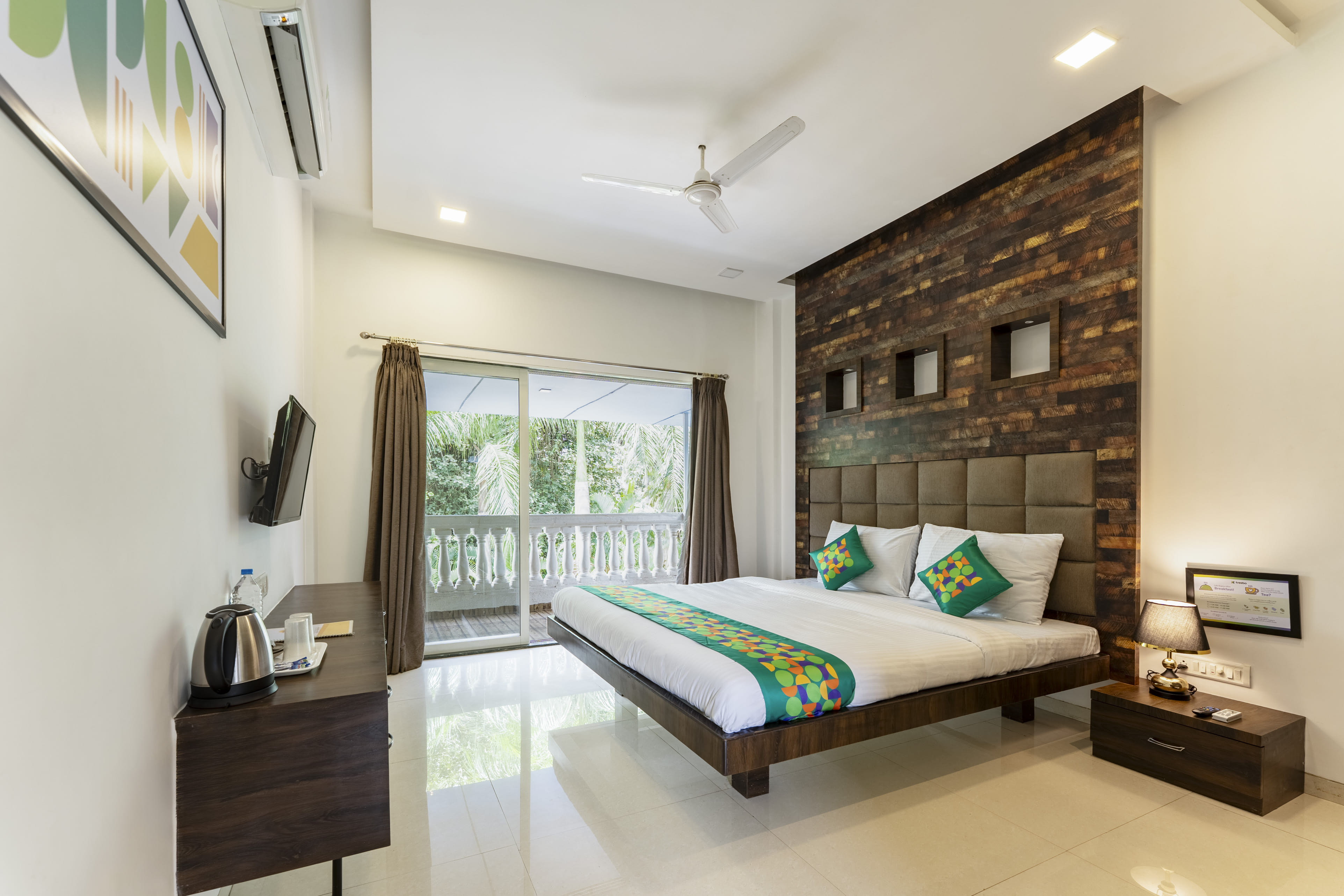 Deluxe room in Treebo Blue Roof seaside with pool in undefined. 