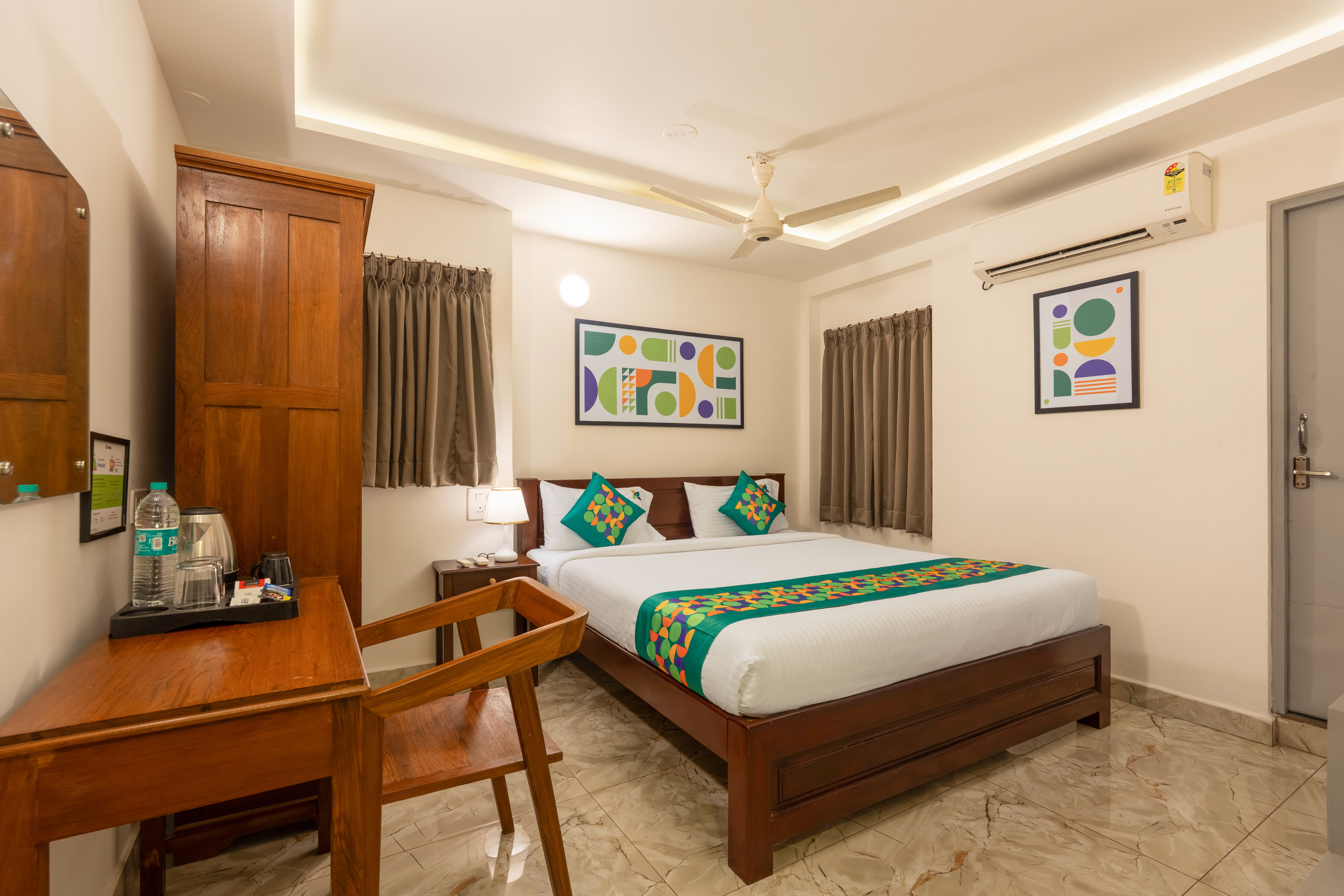 Standard room in Treebo Bonne Chance, Heritage Town - (5 min to Rock beach) in undefined. 
