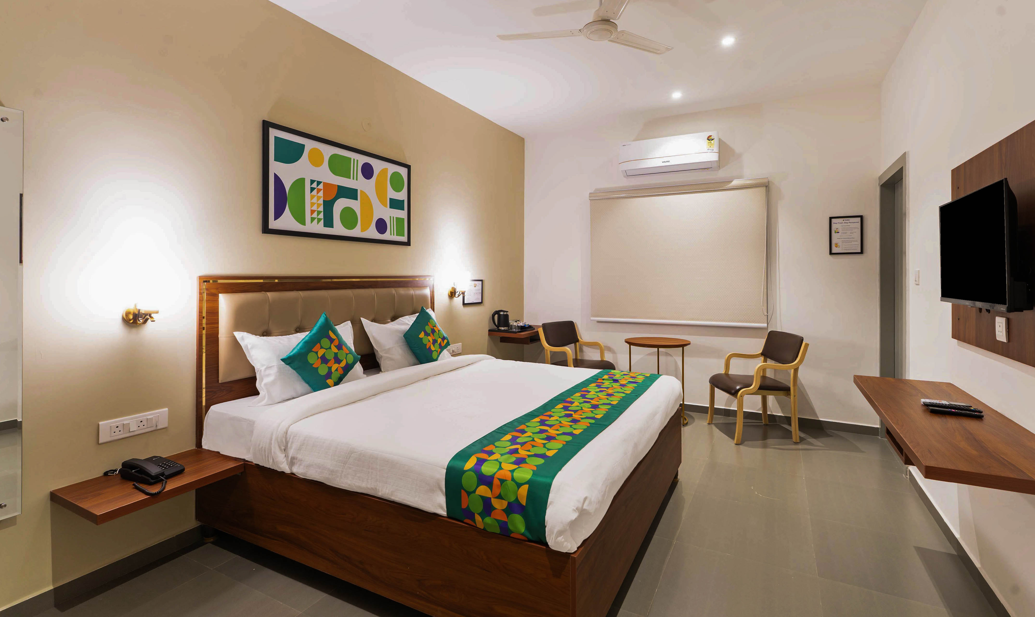 Deluxe room in Treebo Global Orchid in undefined. 