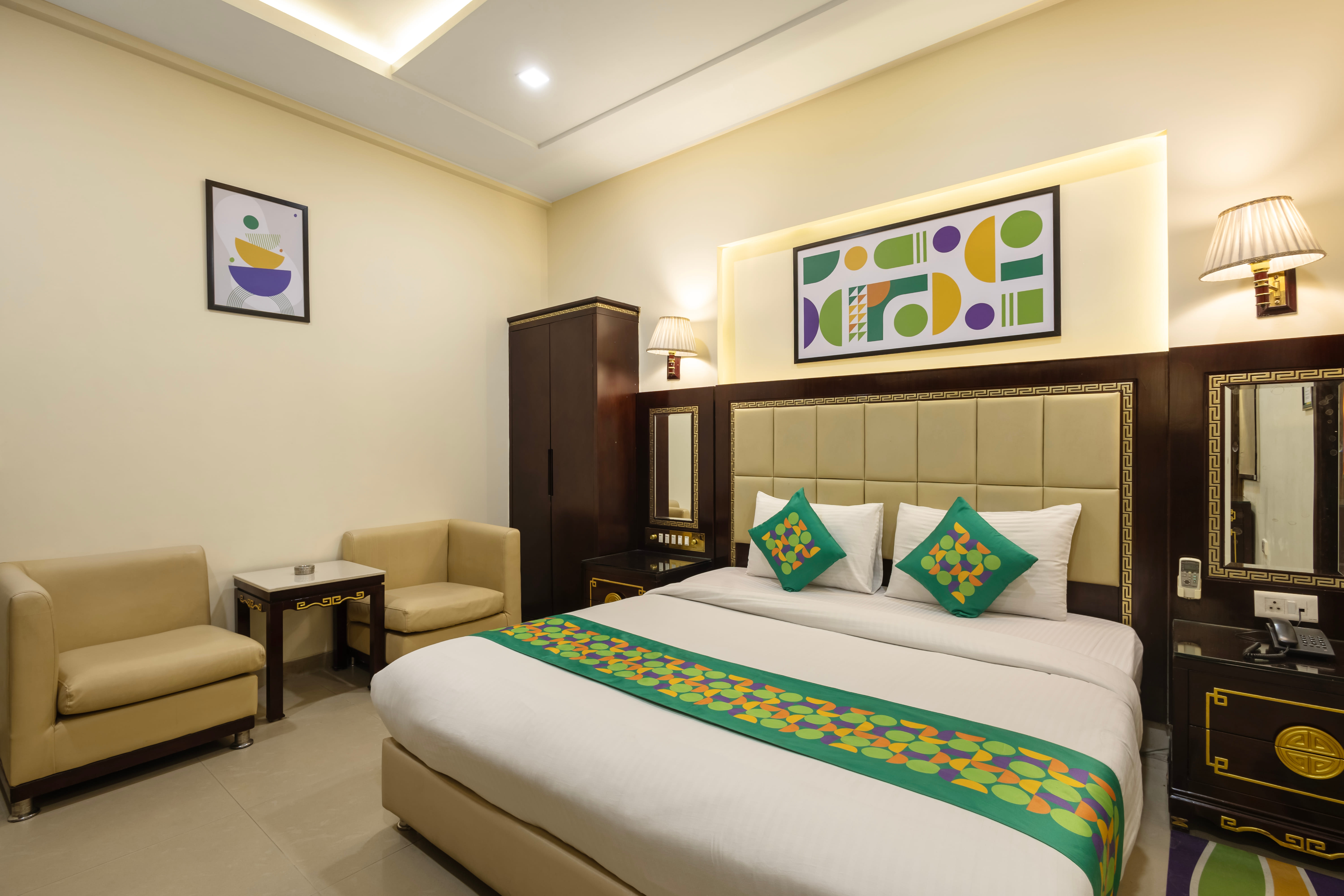 Deluxe room in Treebo Intercity in undefined.