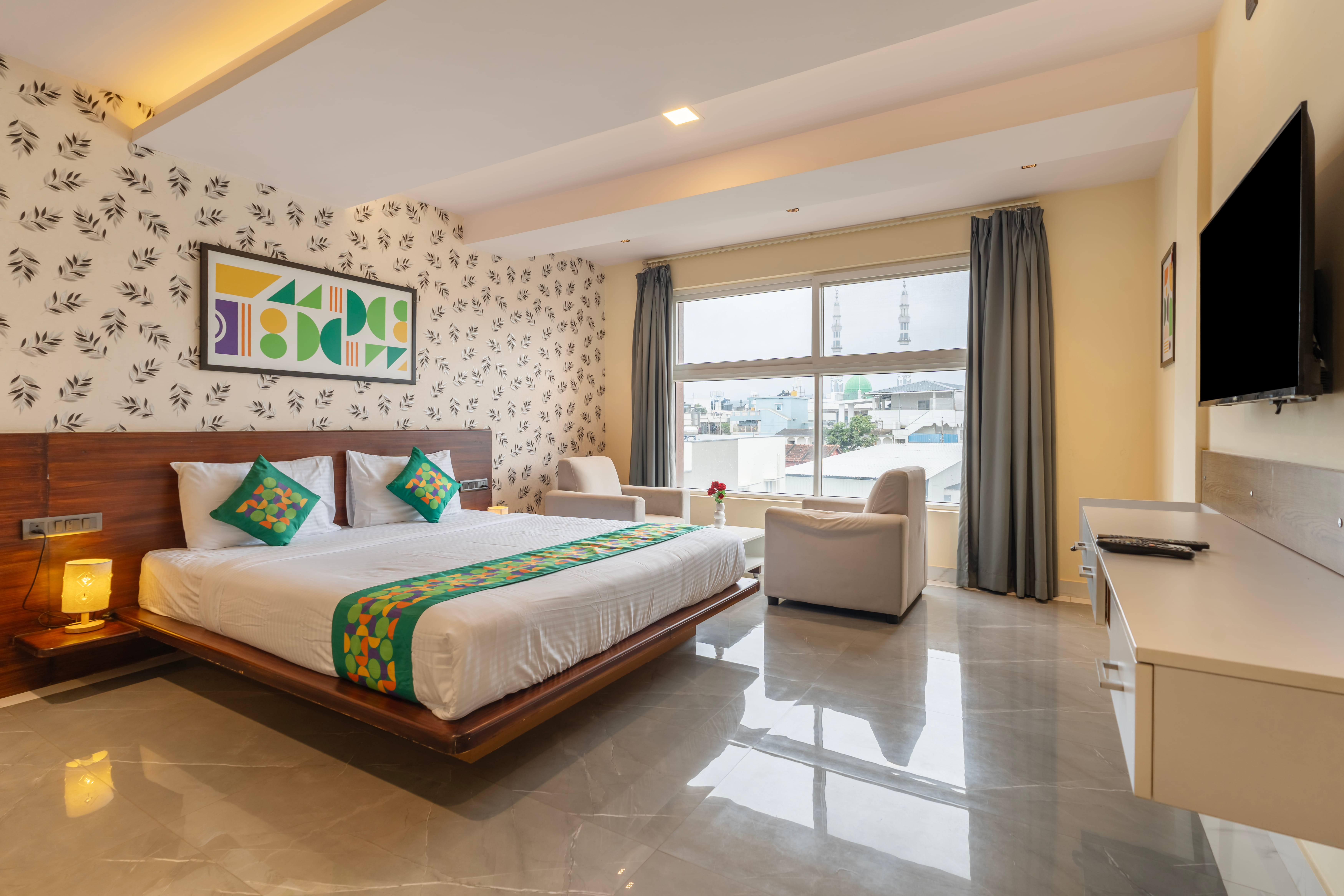 Standard room in Treebo Jaguar comforts, 3 Kms From Mahatma Gandhi Park in undefined. 
