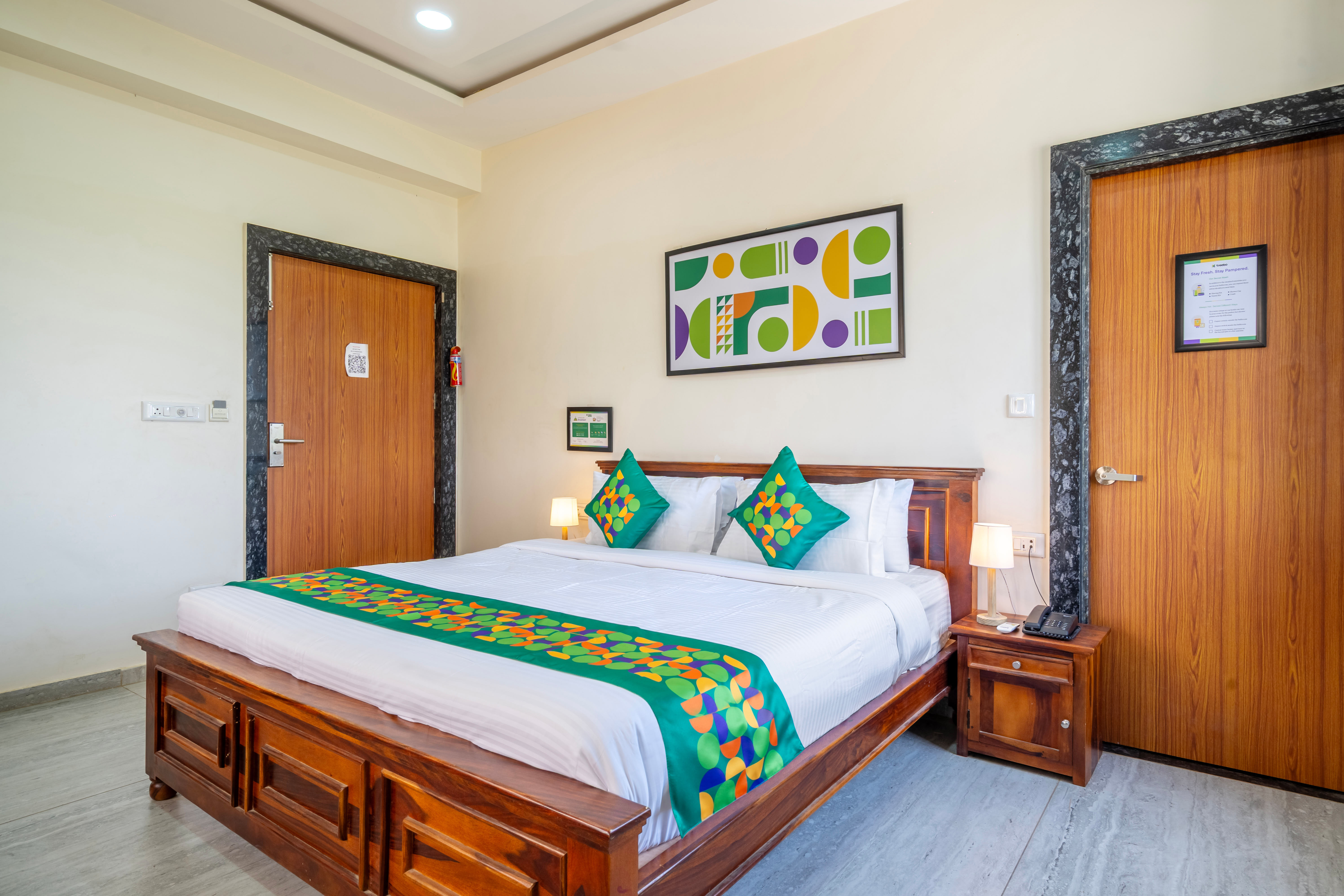 Standard room in Treebo Jaisalmer Excellency in undefined. 