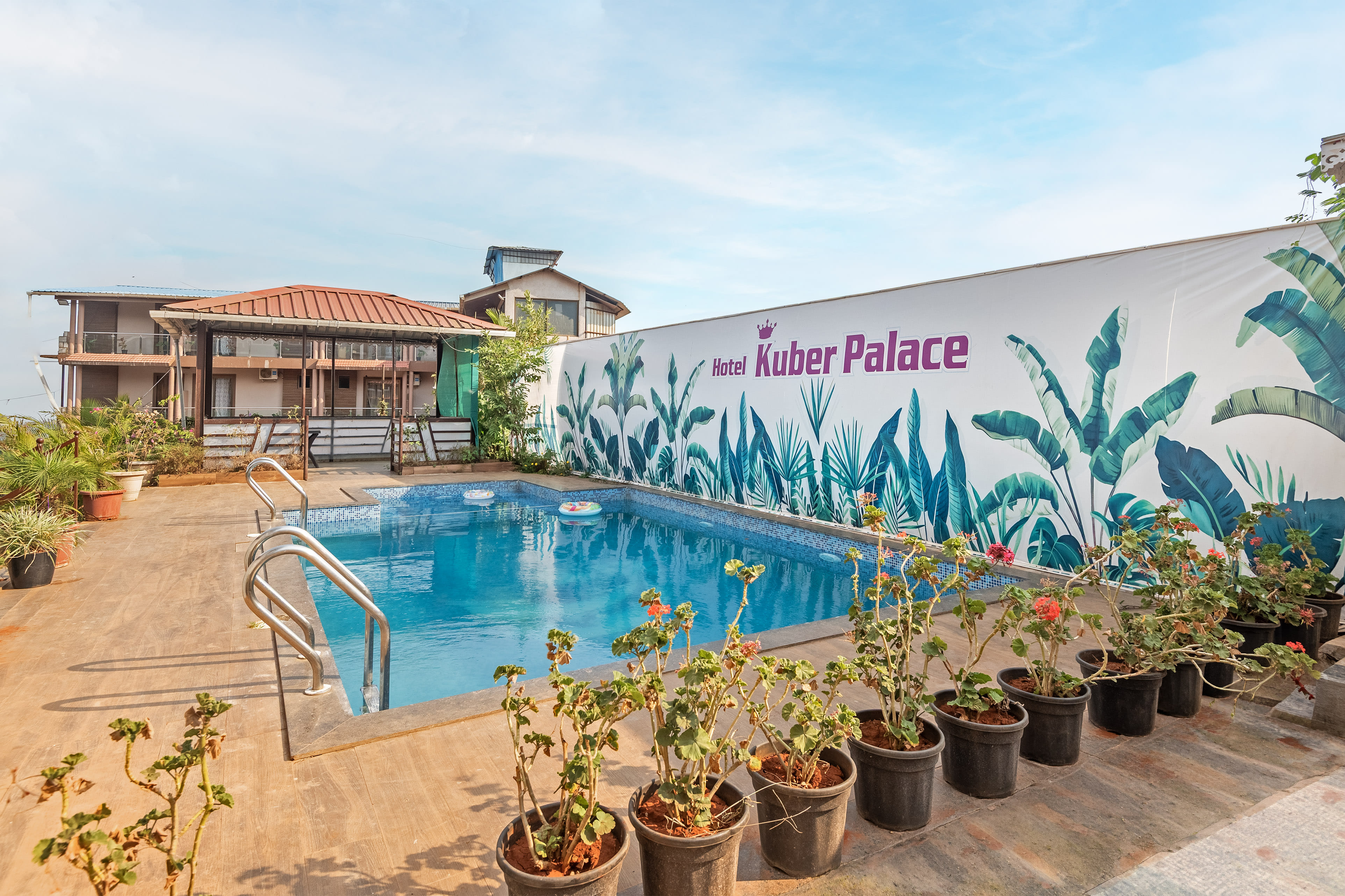 The Pool of Treebo Kuber Palace with Swimming Pool in undefined. 