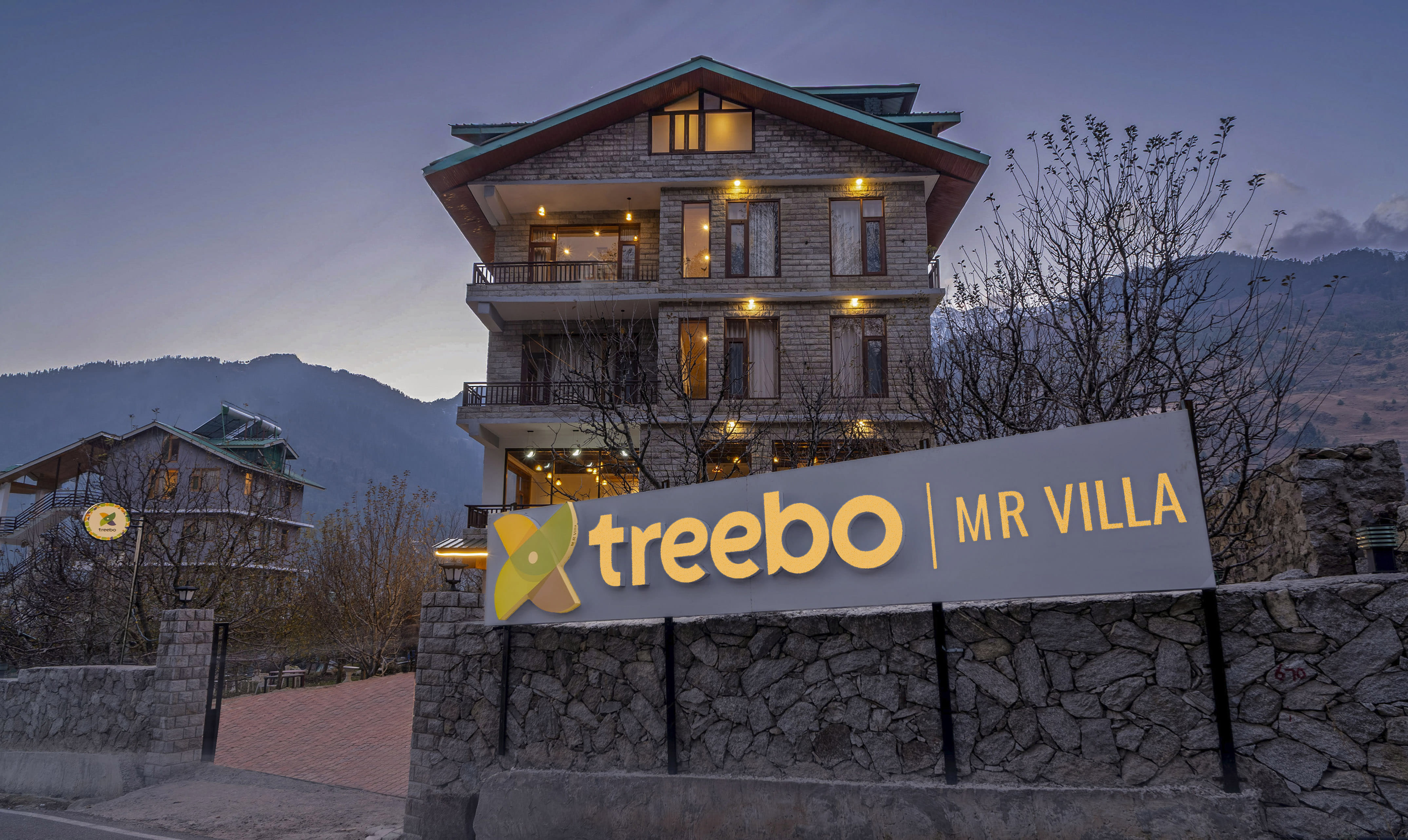 The facade of Treebo MR Villa with Mountain View in undefined. 