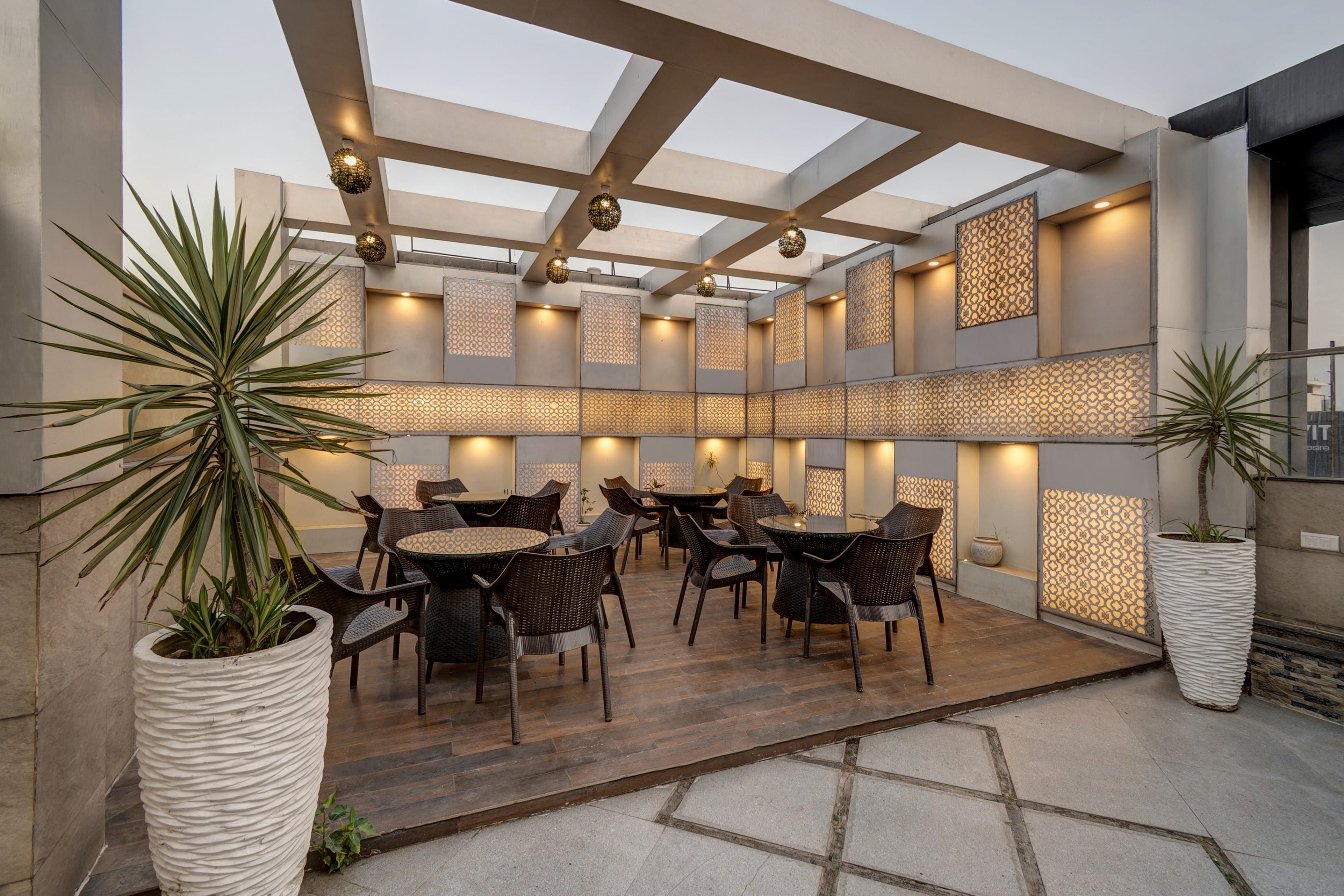 The Roof Top Cafe of Treebo Masterprice Inn - 15 Mins From Airport in undefined. 