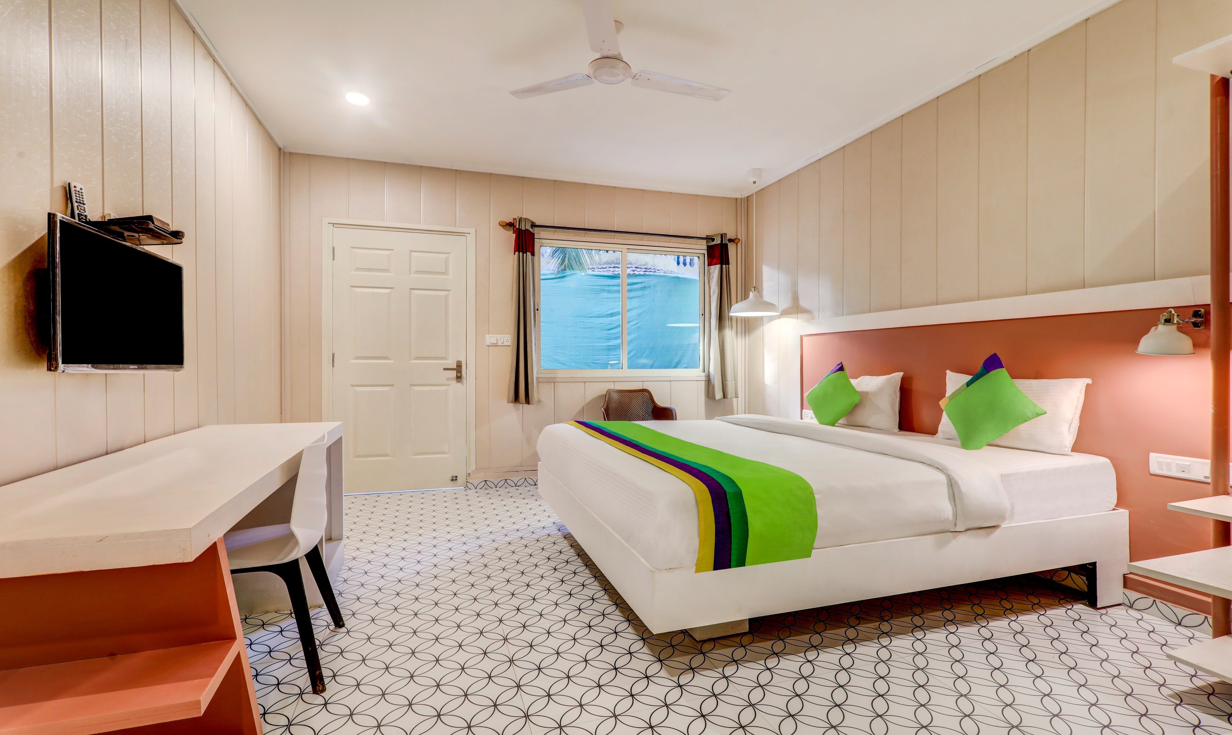 Standard room in Treebo Morjim Banyan Resort With Swimming Pool in undefined. Standard