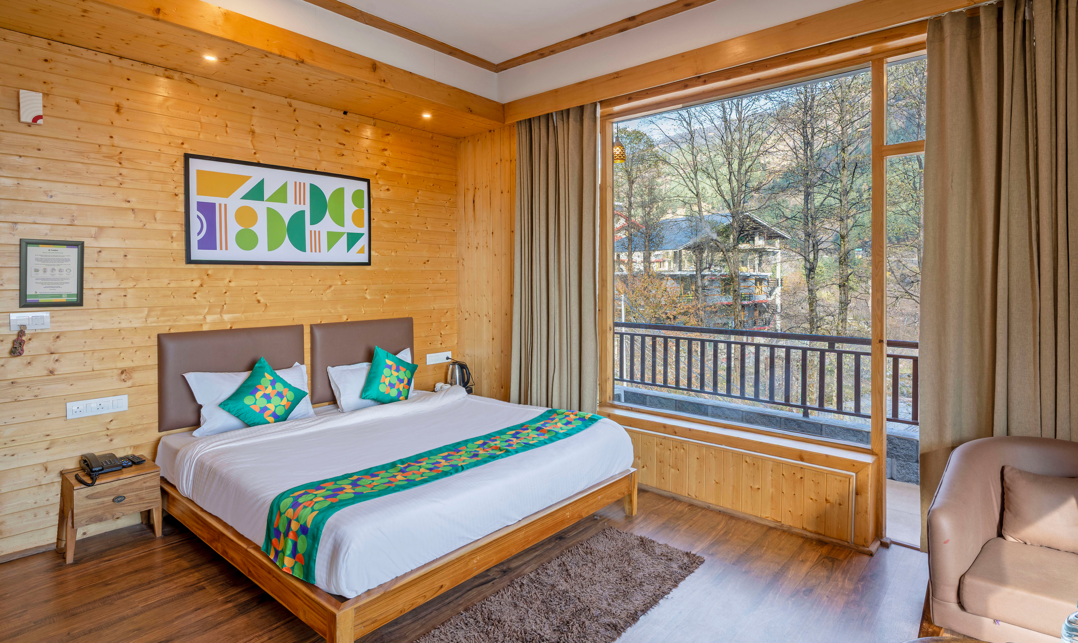 Deluxe room in Treebo Mr Villa With Mountain View in undefined. 