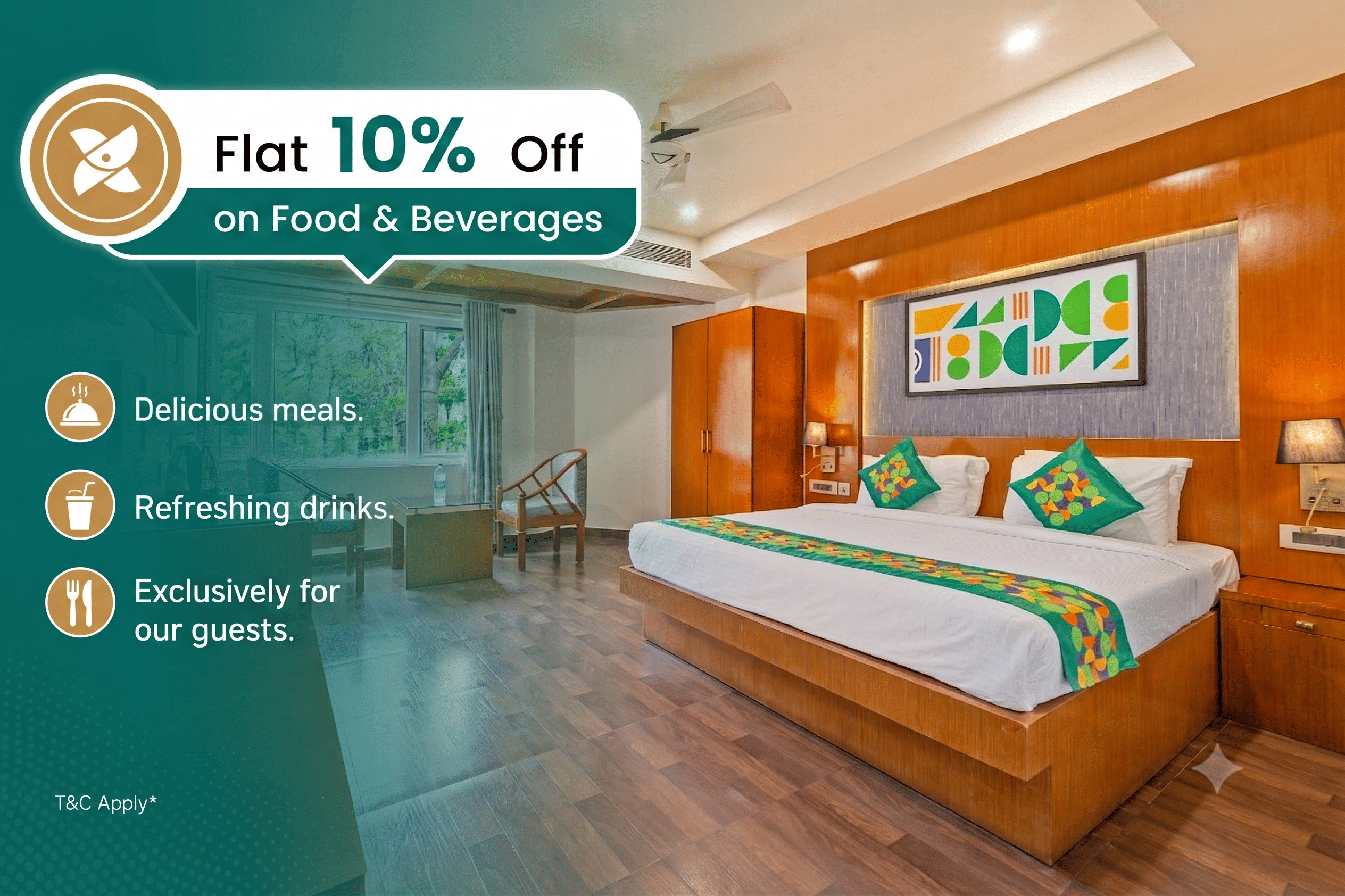 Standard room in Treebo New Indraprastha in undefined. Standard