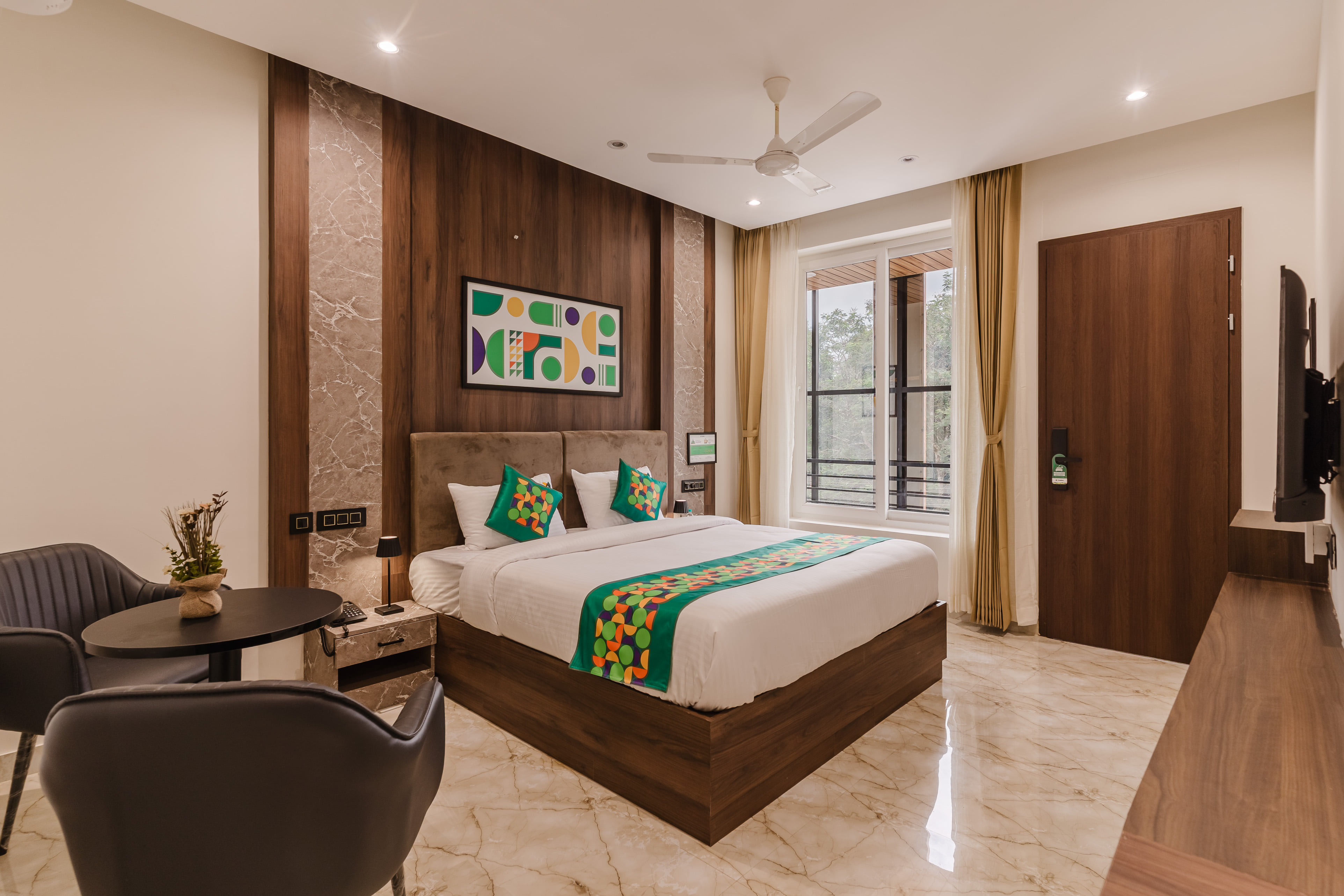 Deluxe room in Treebo Novora Inn Near Sringeri Temple in undefined. 