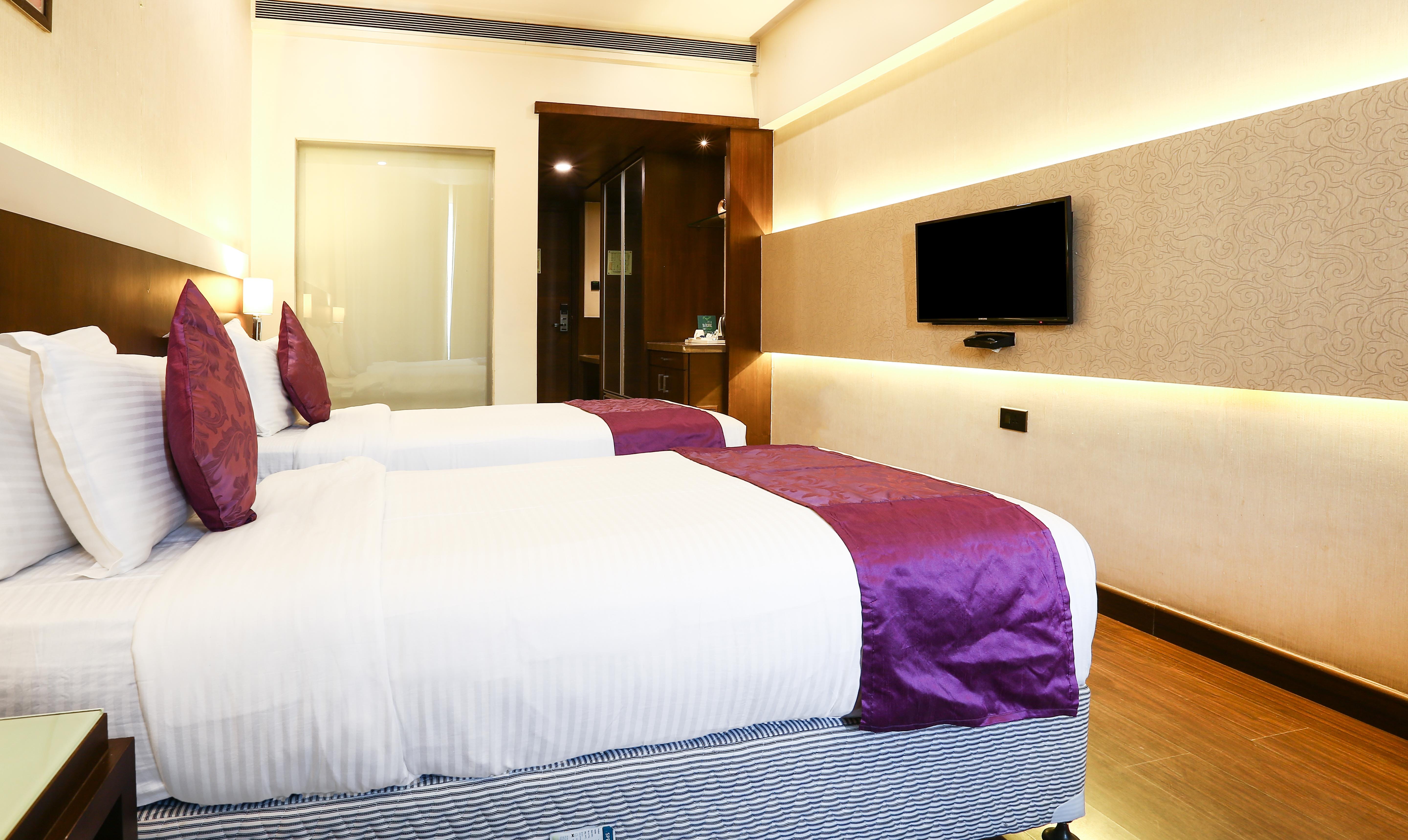 Deluxe room in Treebo Premium Eden Residency near sec 29 in undefined. Deluxe