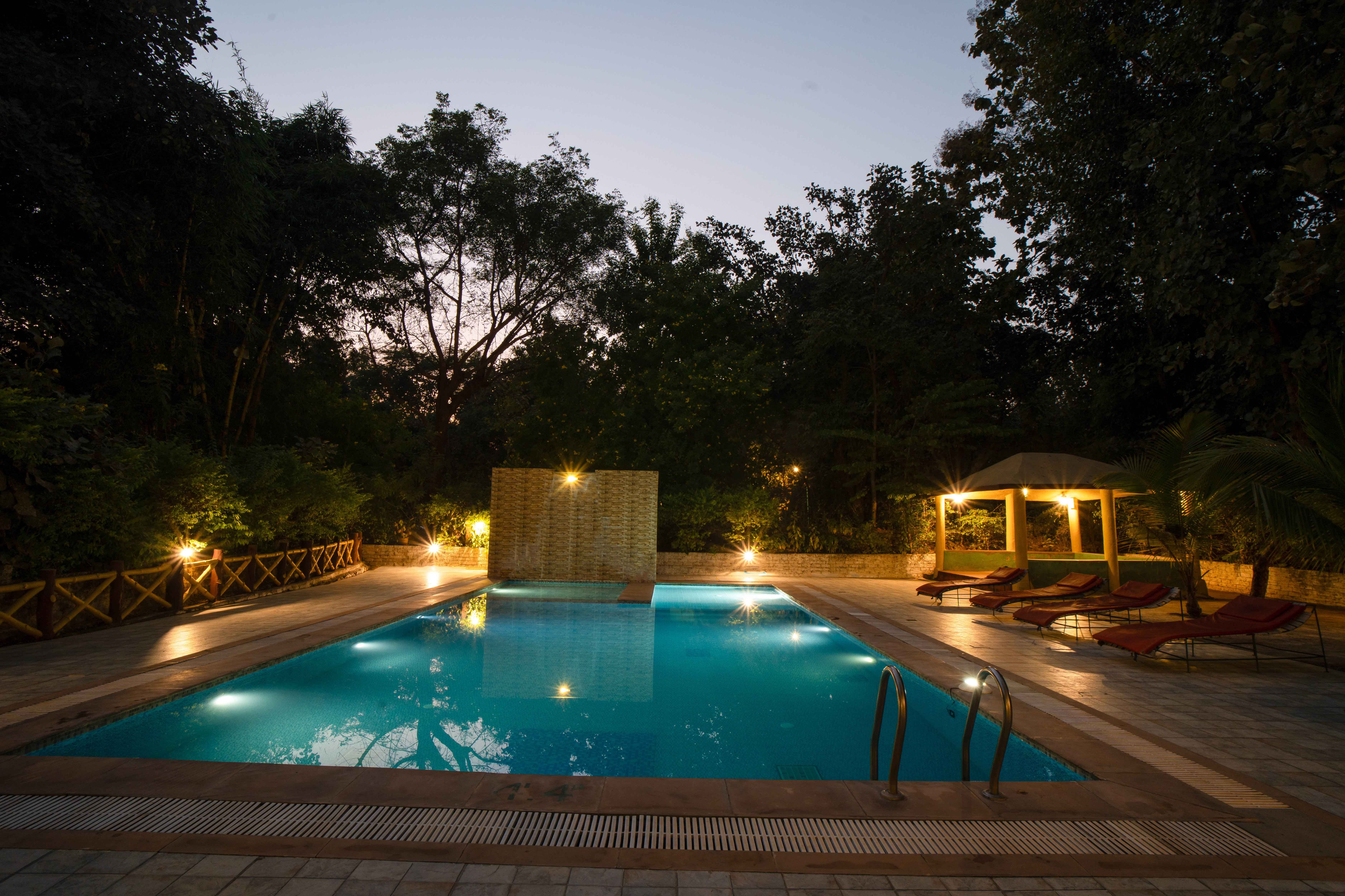 The Pool of Treebo Premium Mowgli's Den, Pench in undefined. 