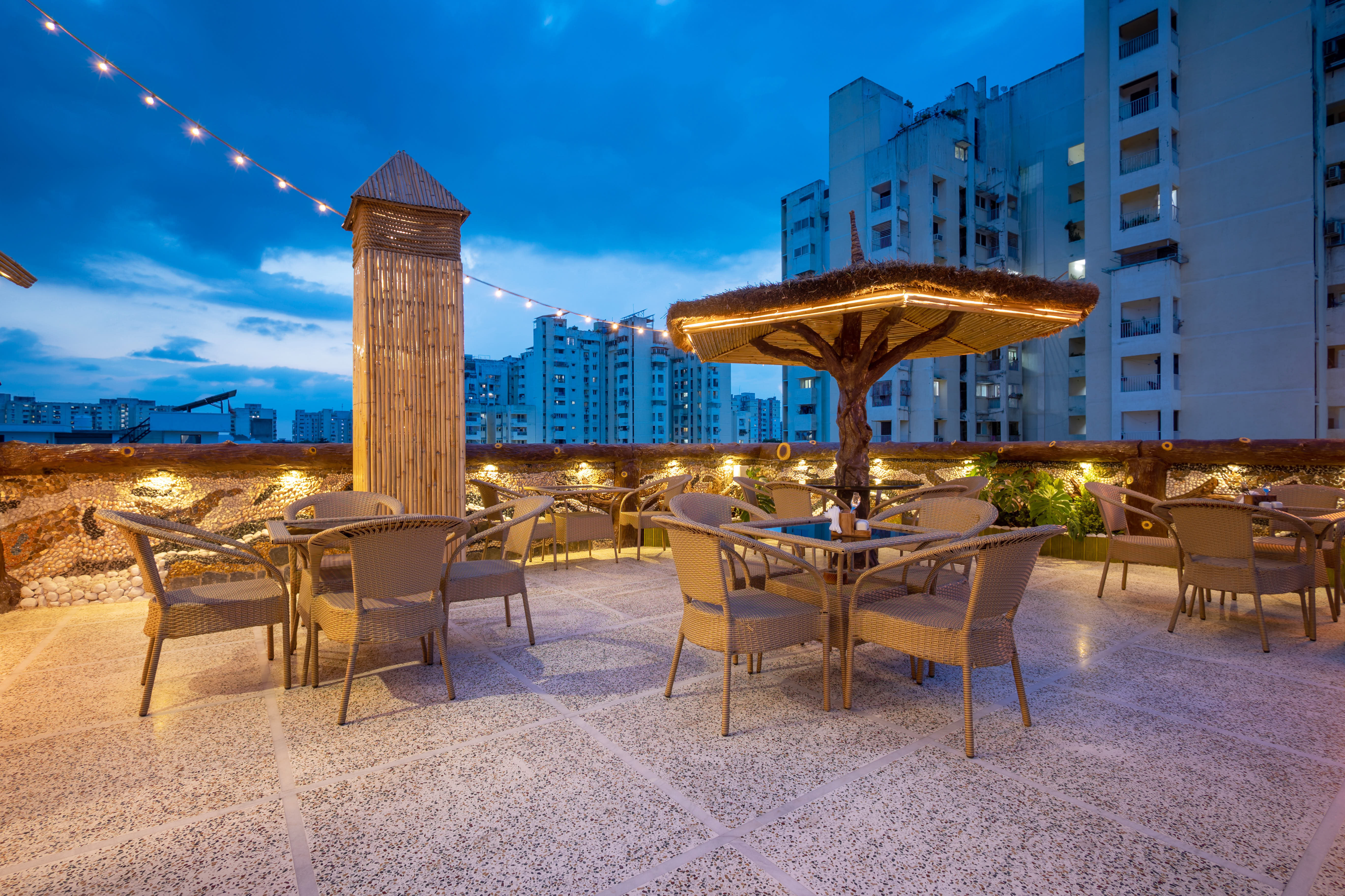 The Roof Top Cafe of Treebo Premium The Maulshri, Behind Health Vistaar City in undefined.