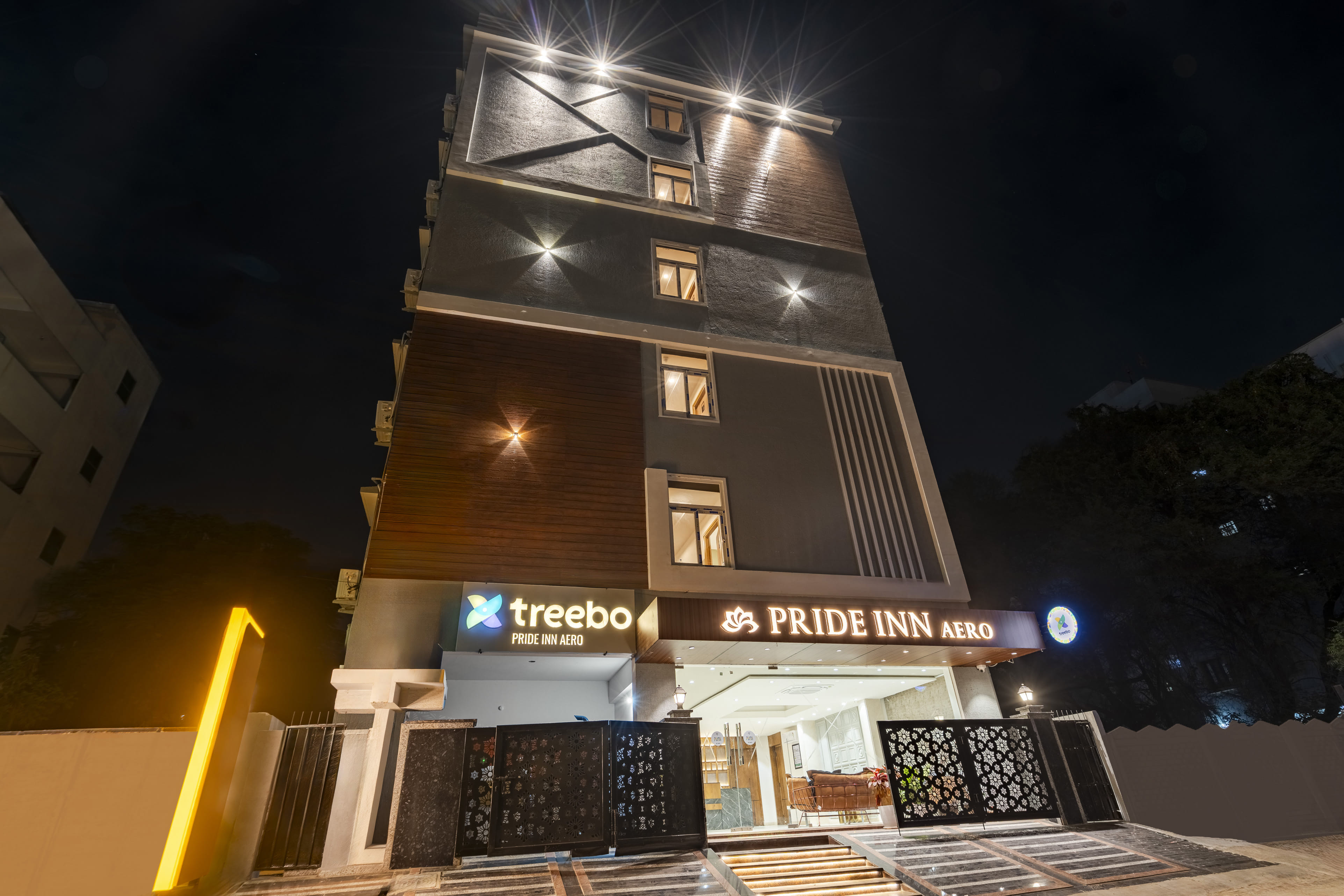 The facade of Treebo Pride Inn Aero, Shamshabad in undefined. 