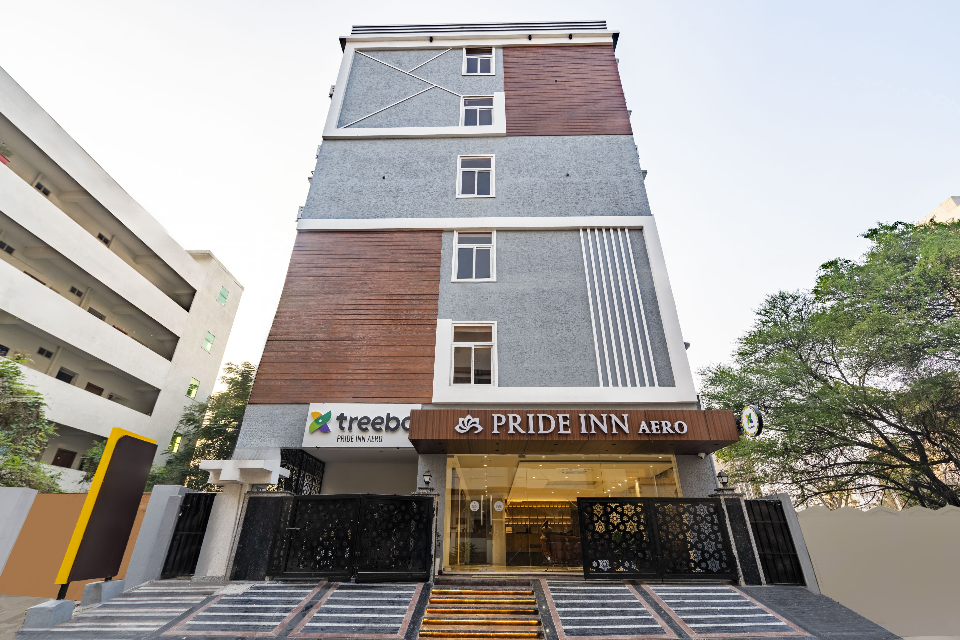 The facade of Treebo Pride Inn Aero, Shamshabad in undefined. 