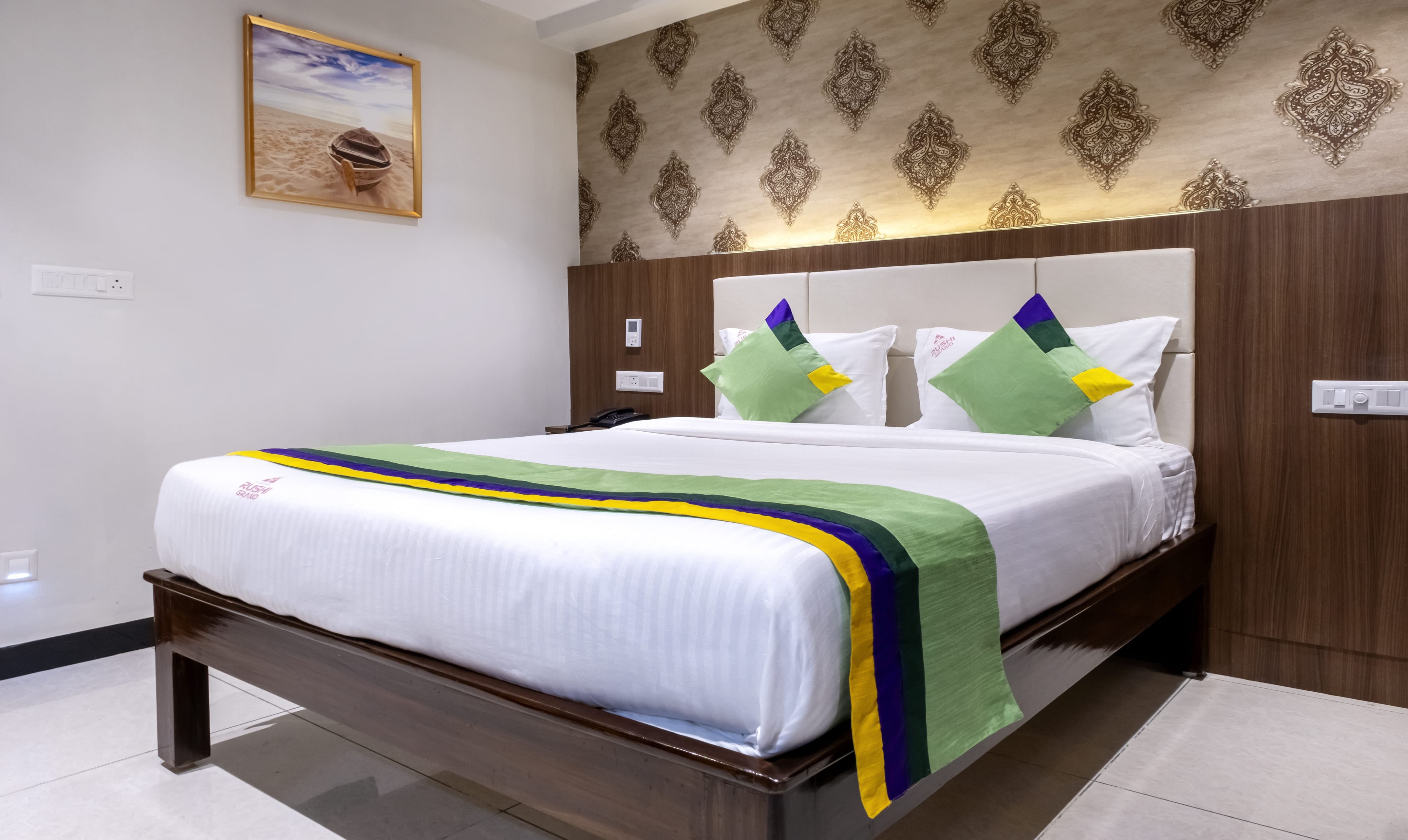 Standard room in Treebo Rushi Grand, 1 Km To Rushikonda Beach in undefined. 