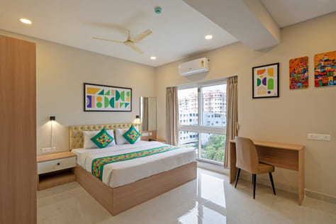 Premium room in Treebo SY Inn, Hi-Tech City in Hyderabad. 