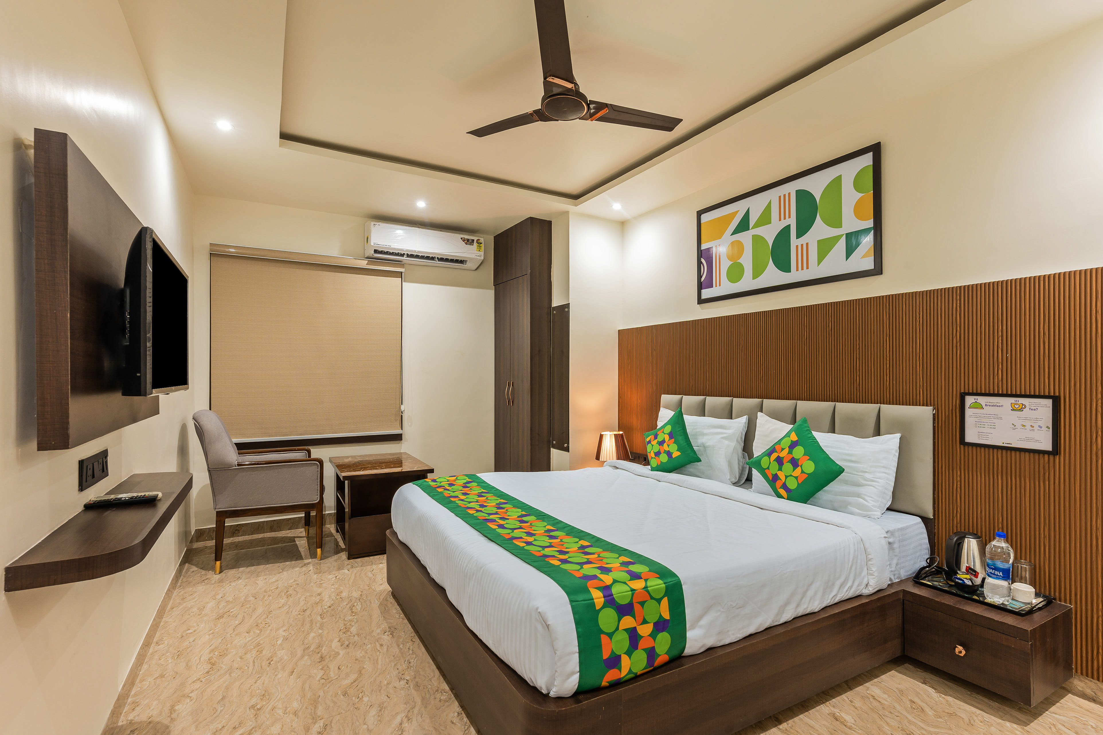 Deluxe room in Treebo Sloka Residency in undefined. 