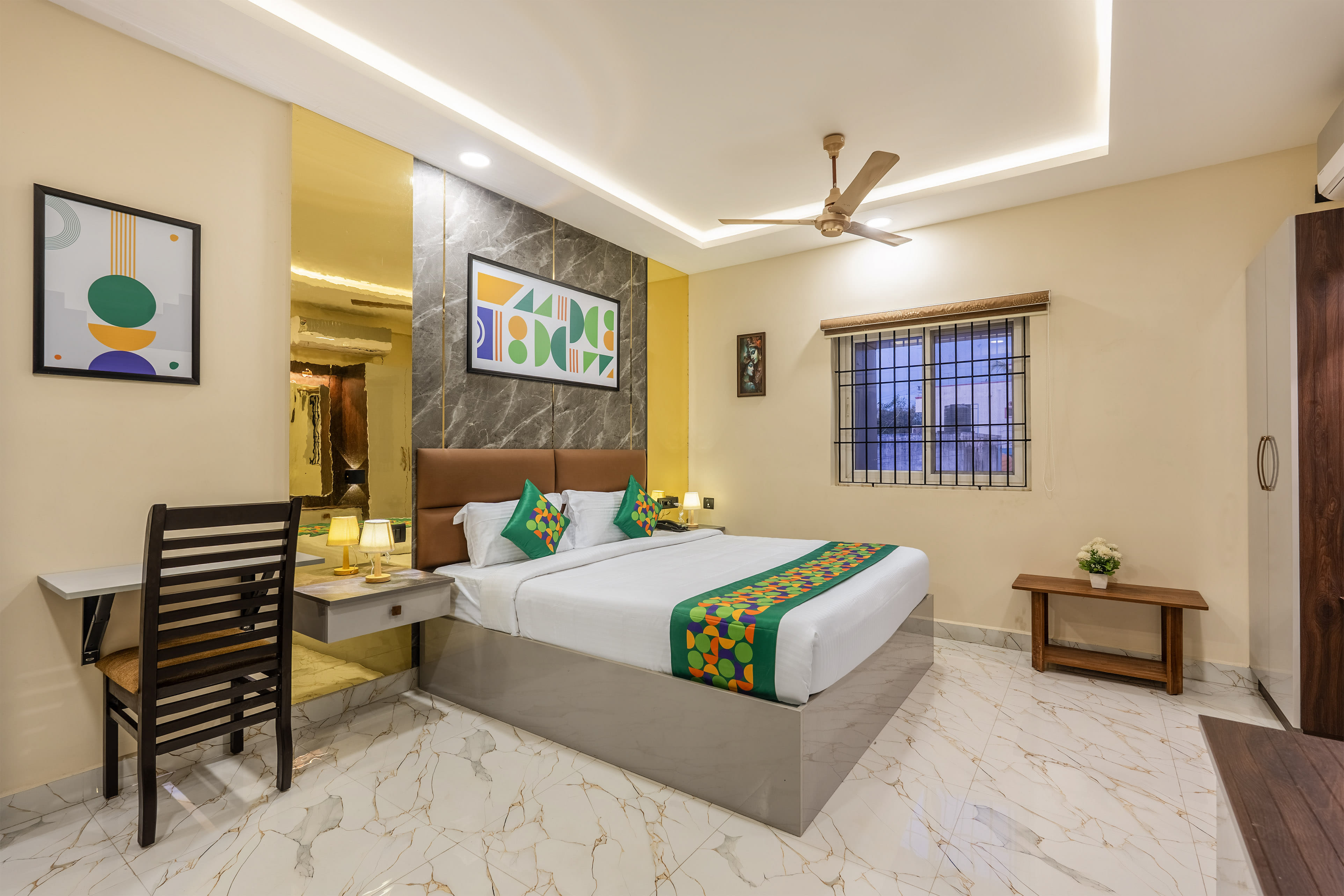 Deluxe room in Treebo Sri Anand Residency in undefined. 