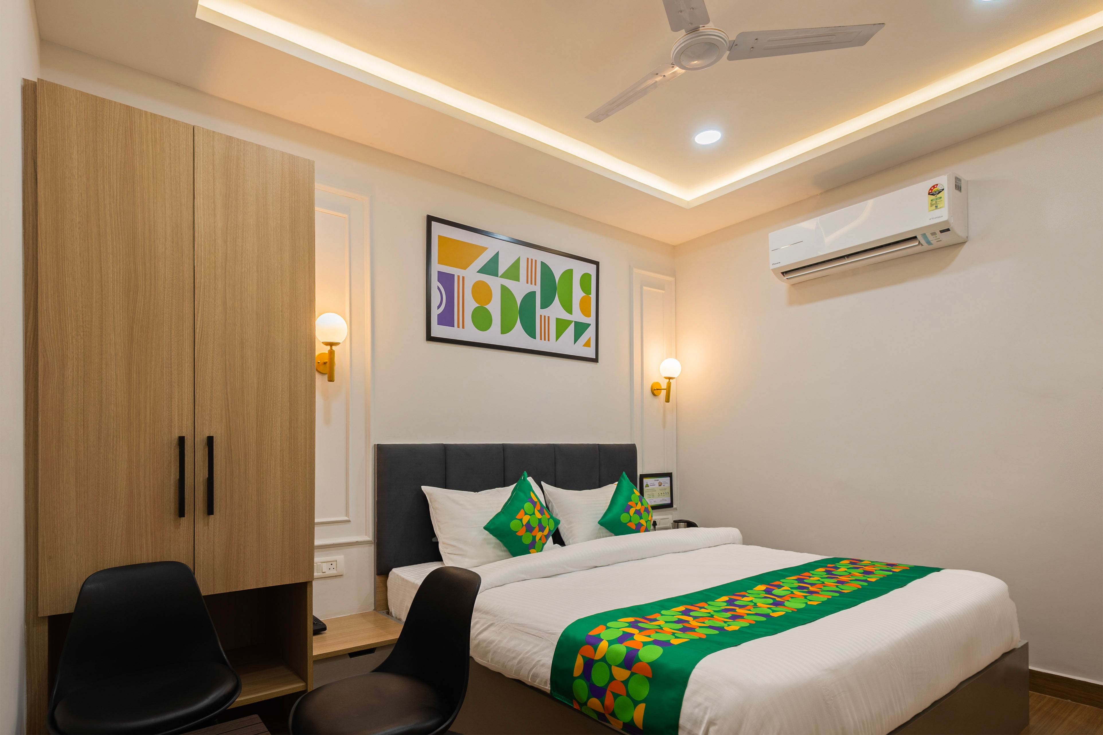 Standard room in Treebo The Nine in undefined. 