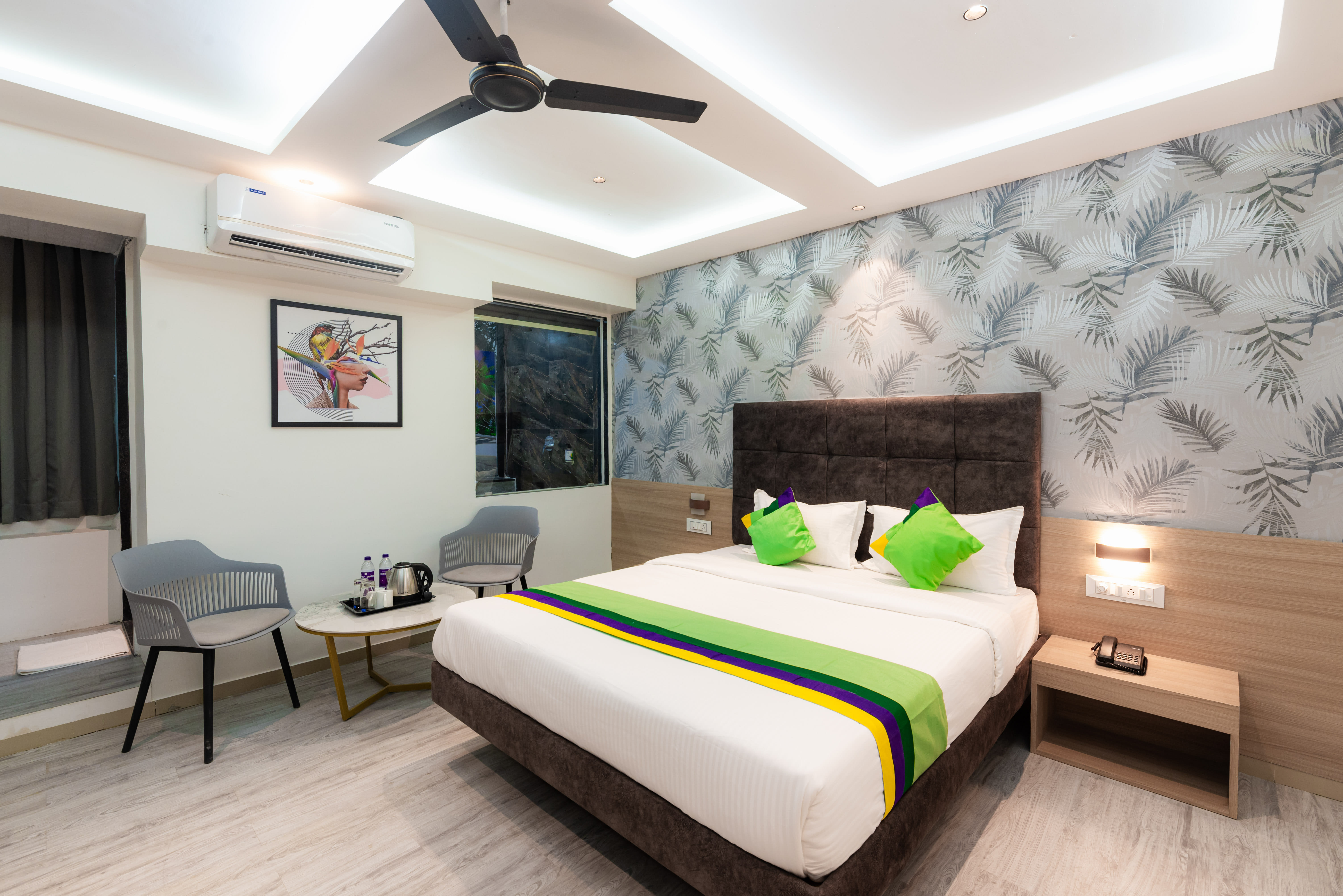 Deluxe room in Treebo Cocostay, Hadapsar in undefined. Deluxe