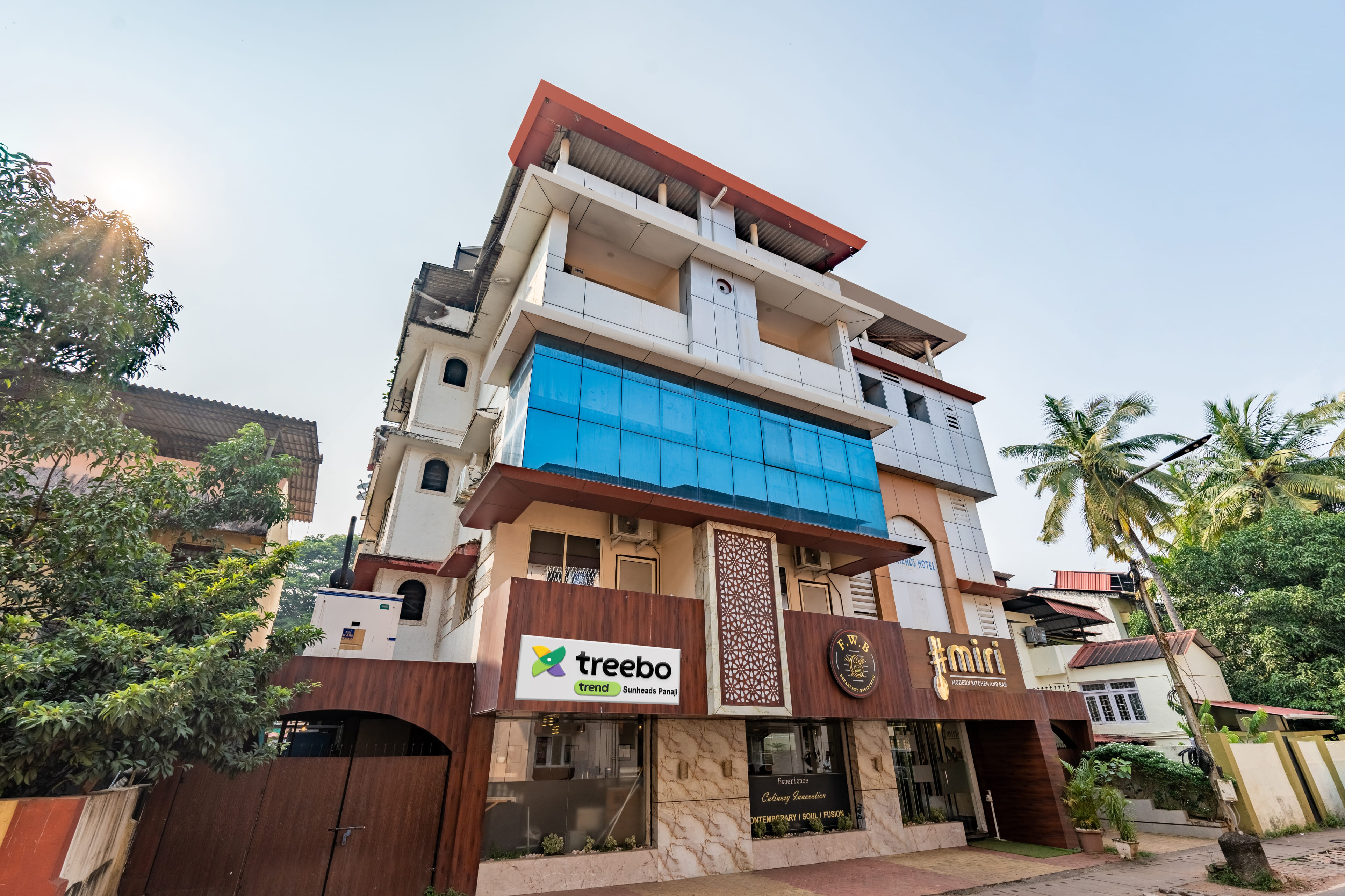 The facade of Treebo Sunheads in undefined. 