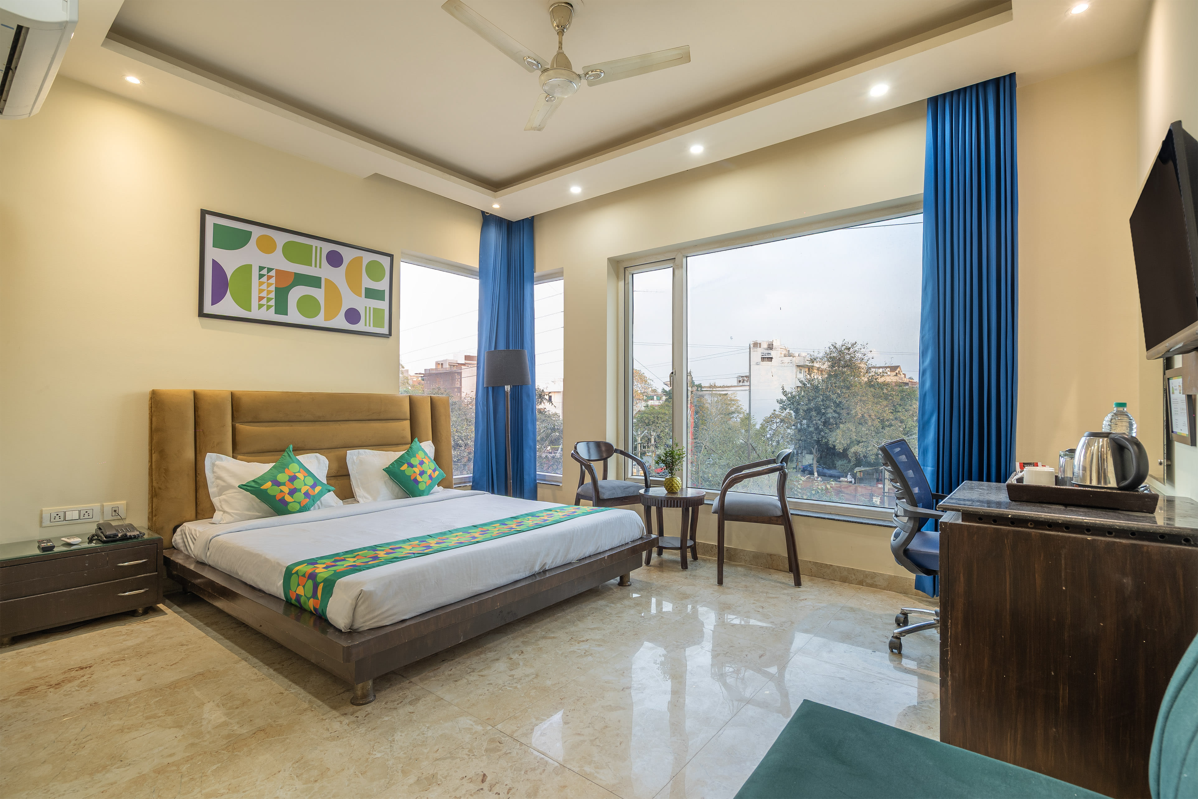 Deluxe room in Treebo Twin Tree Residency in undefined. 