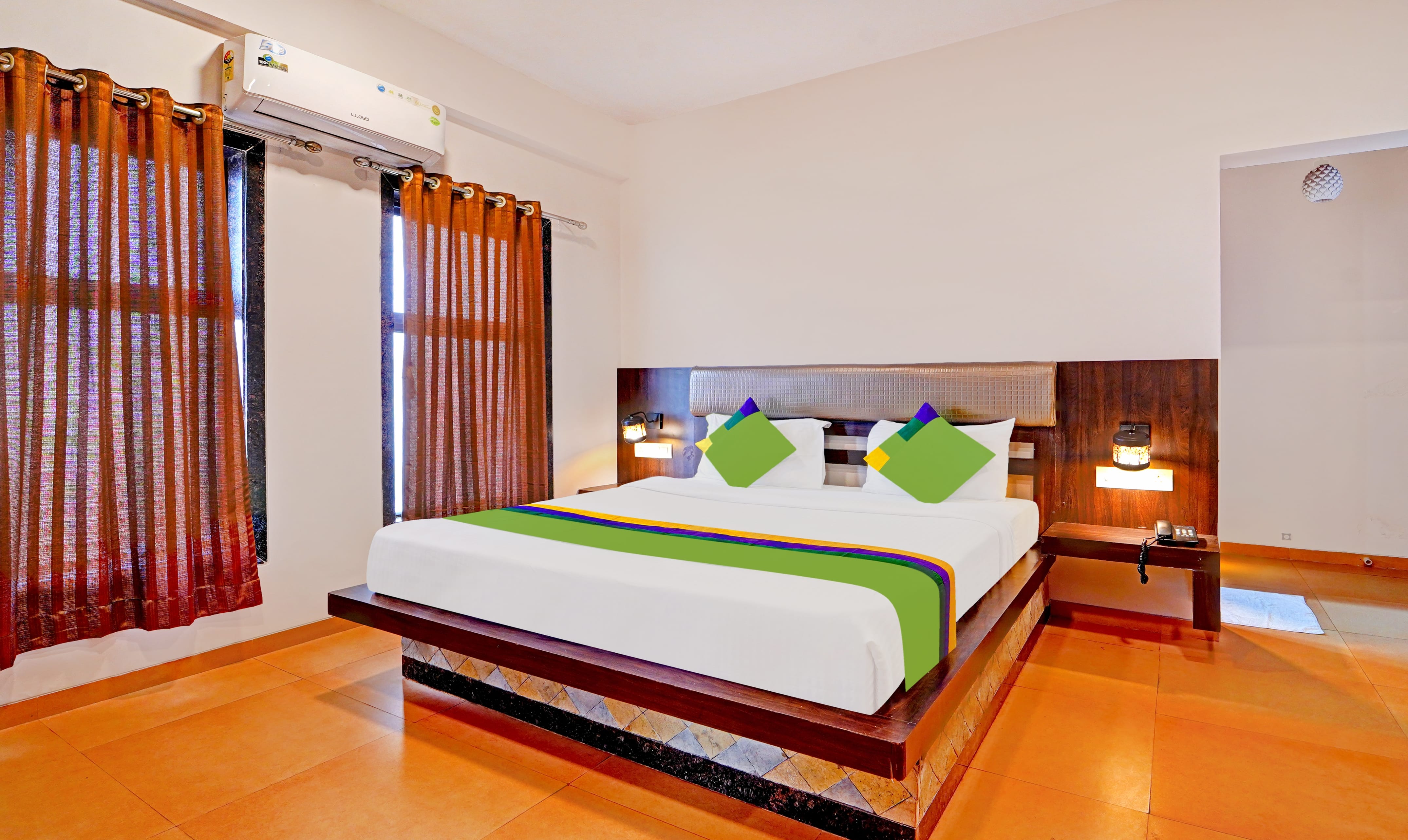 Standard room in Treebo Vhyomaan Resort With Swimming Pool in undefined. 