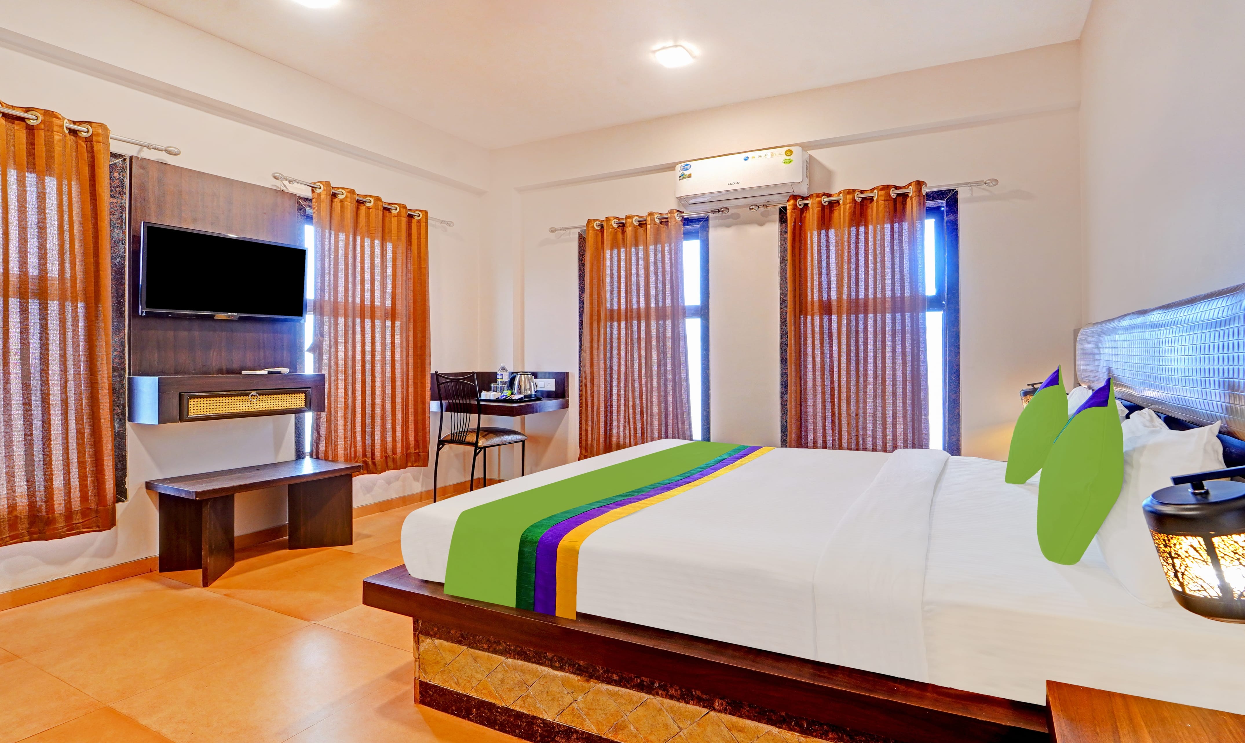 Standard room in Treebo Vhyomaan Resort With Swimming Pool in undefined. 