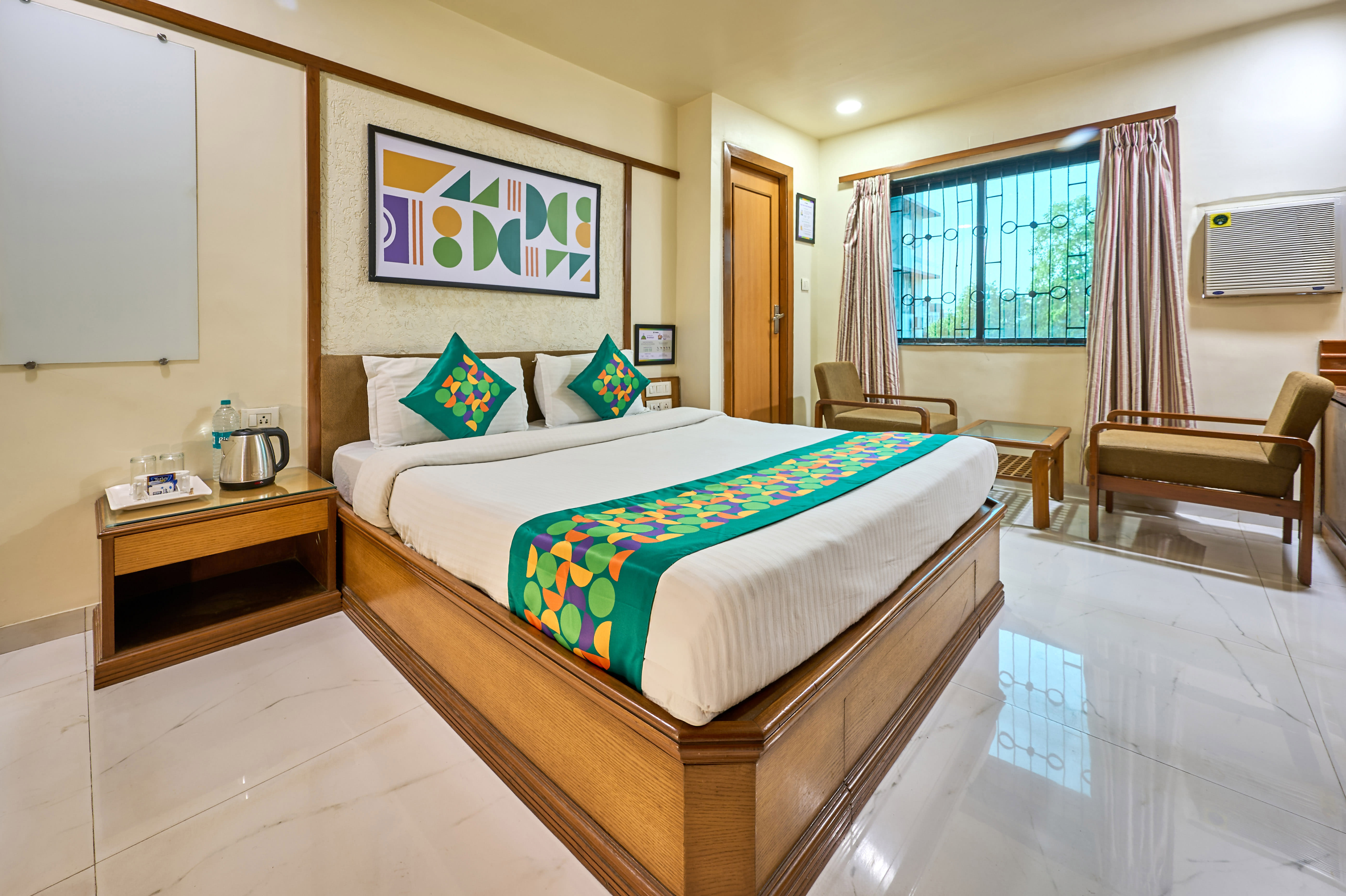 Deluxe room in Treebo Vice President in undefined. 