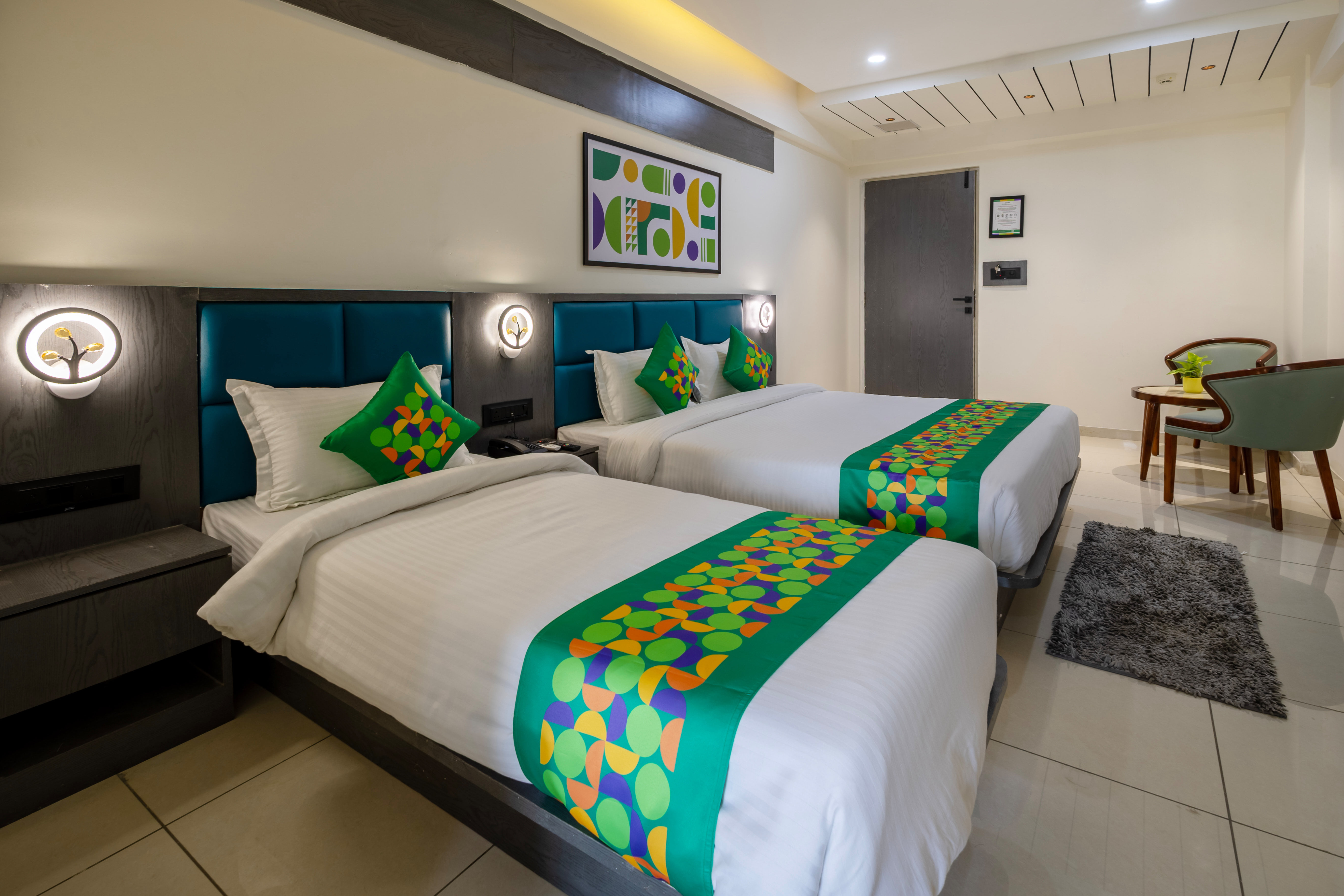 Deluxe room in Treebo Welcome Stay in undefined. 